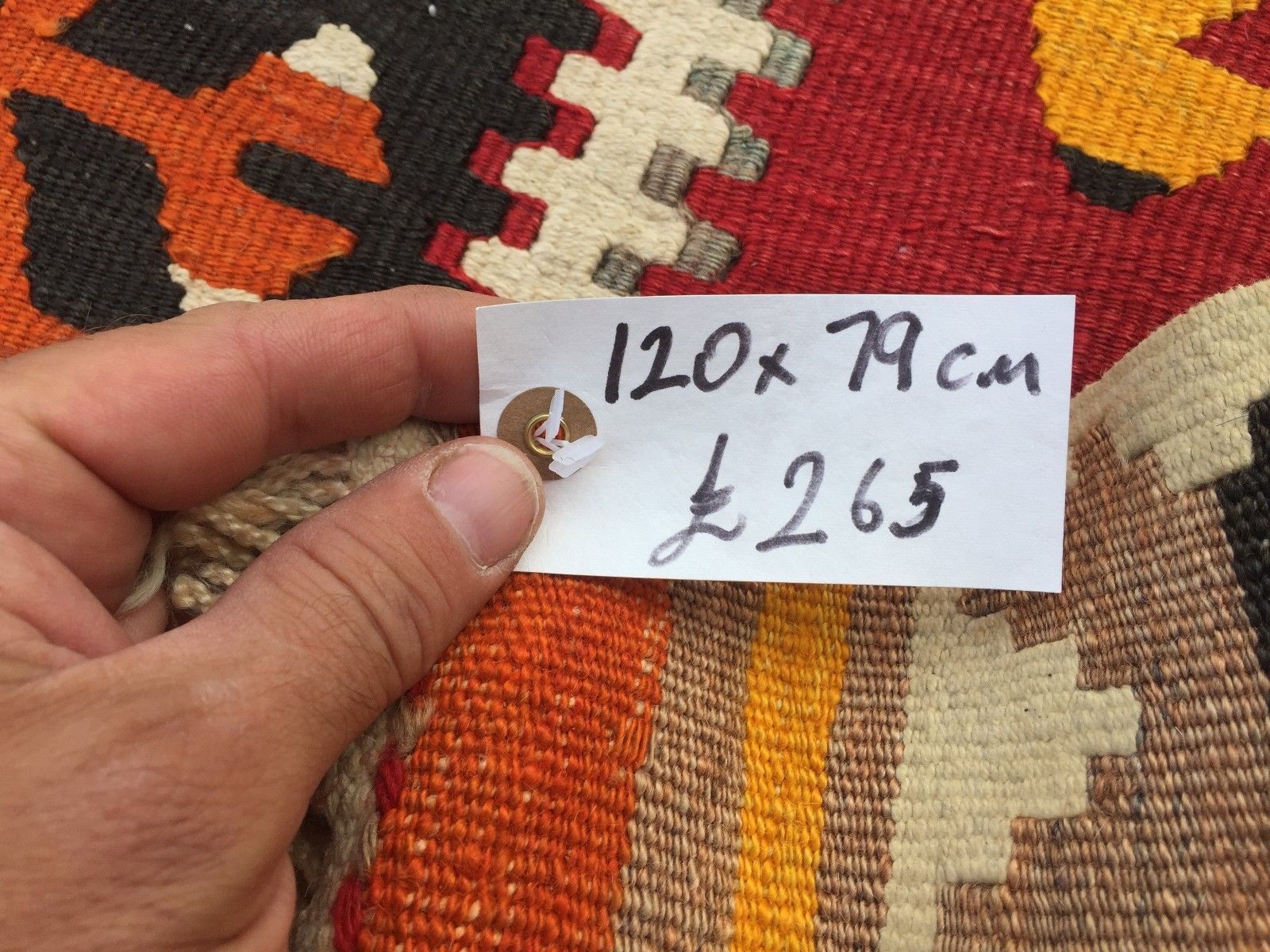 Antique Turkish Kilim Rug 120x79cm Shabby Vintage Old Wool Country Home Kelim photo vintage