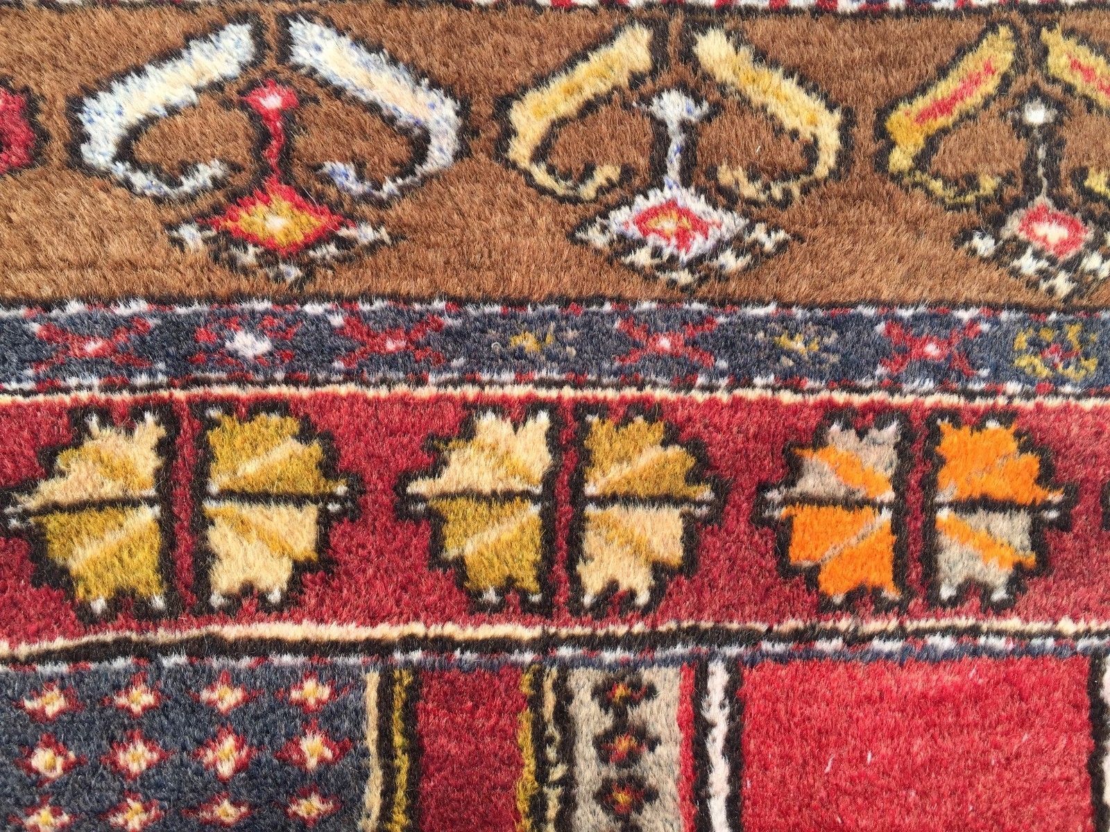 photo for sale Turkish Vintage Prayer Rug 195x112cm Vegetable Dye