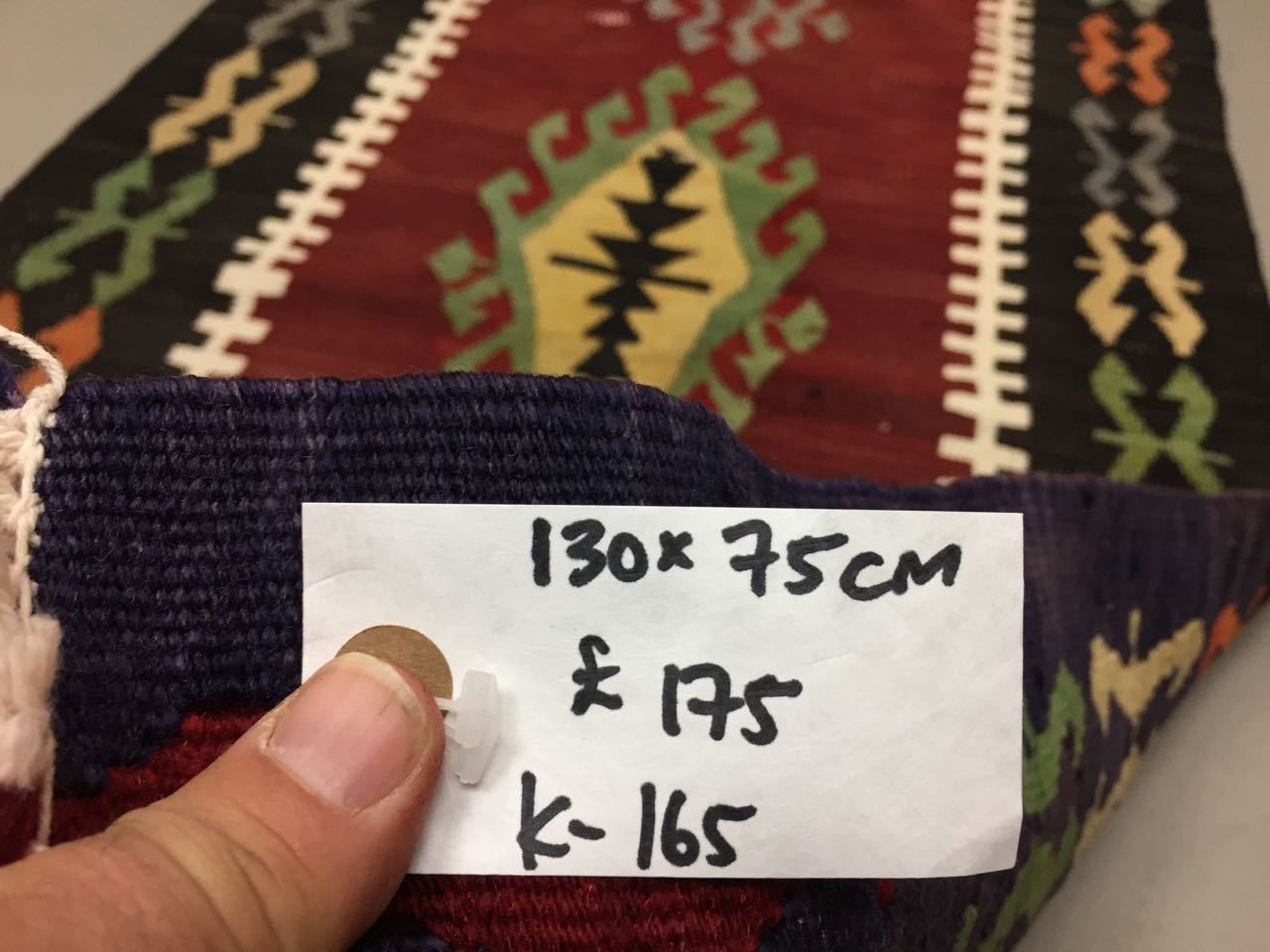 photo furniture Turkish Kilim Rug 130x75cm Shabby Vintage Old Wool Country Home Decor Kelim