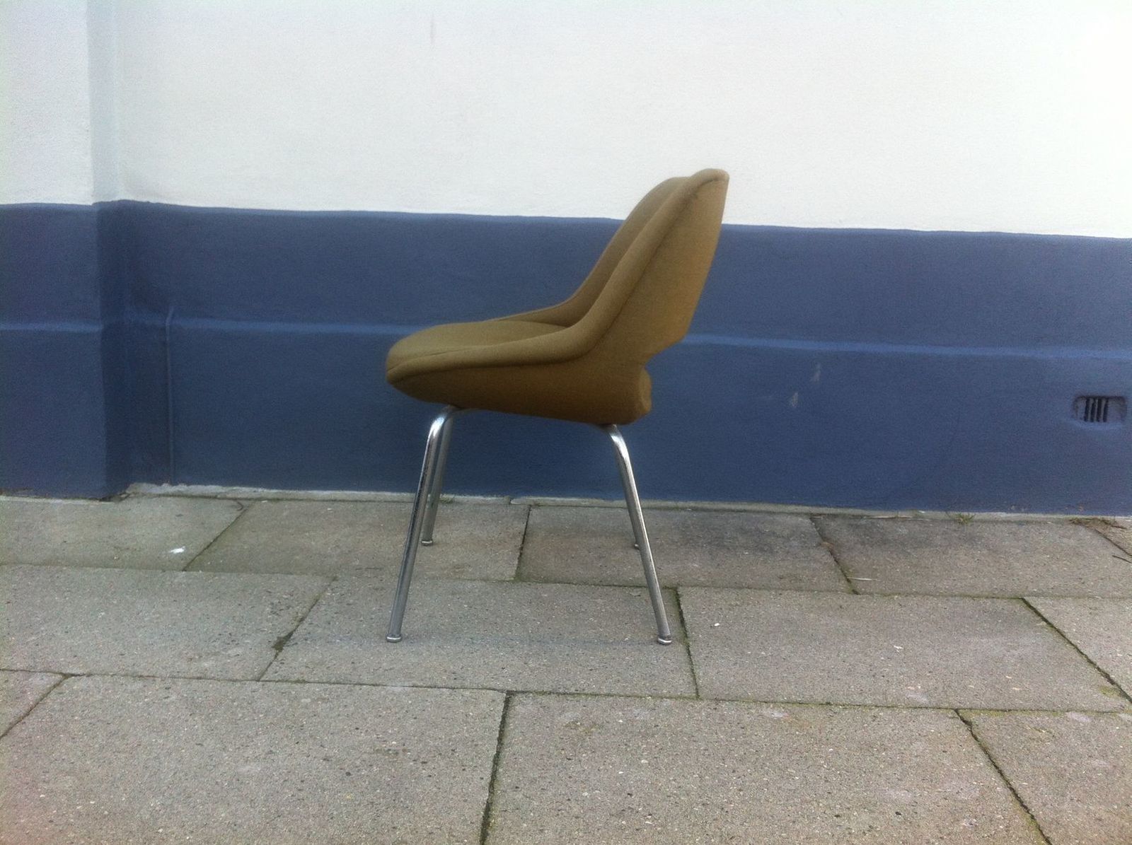 Mid Century Olive Green Kilta Side Chair By Olli Mannemaa For Martela Oy photo for sale