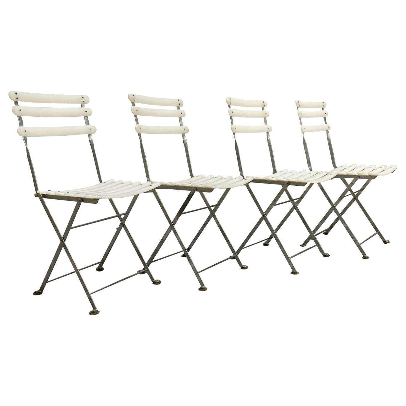 Steel Emu Arc En Ciel, Set 4 Folding Chairs