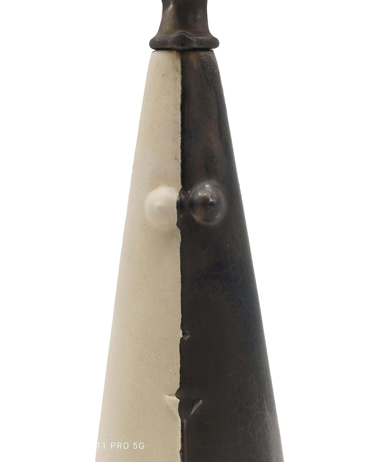 Home Decor Ceramiche Chiminazzo Pair Of "His And Her" Ceramic Bottles, Italy 1970s photo