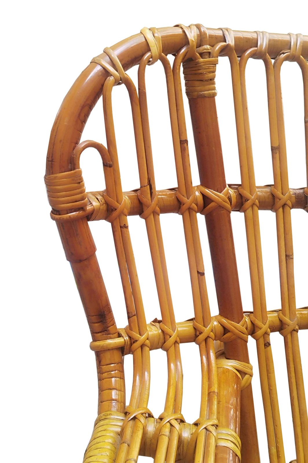 Three Seater Rattan Sofa, Italy 1960s photo vinterior