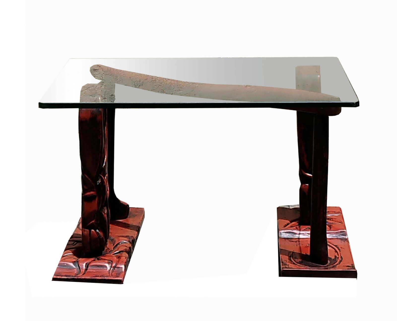 Lacquered Wood And Glass Coffee Table, Italy 1960s photo Furniture