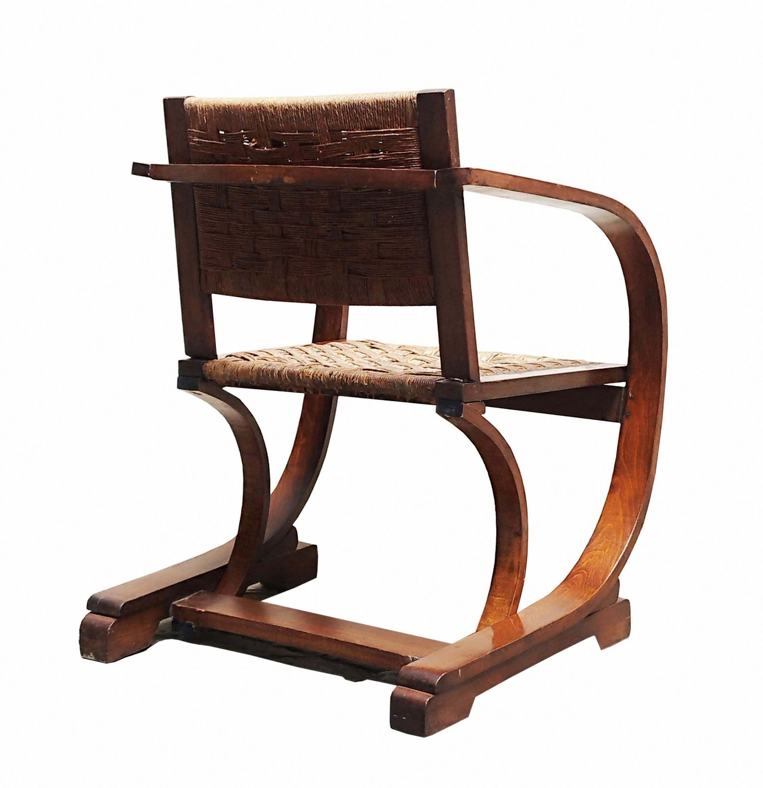 Bas Van Pelt Art Deco Bentwood Lounge Chair, Netherlands 1950s photo for sale