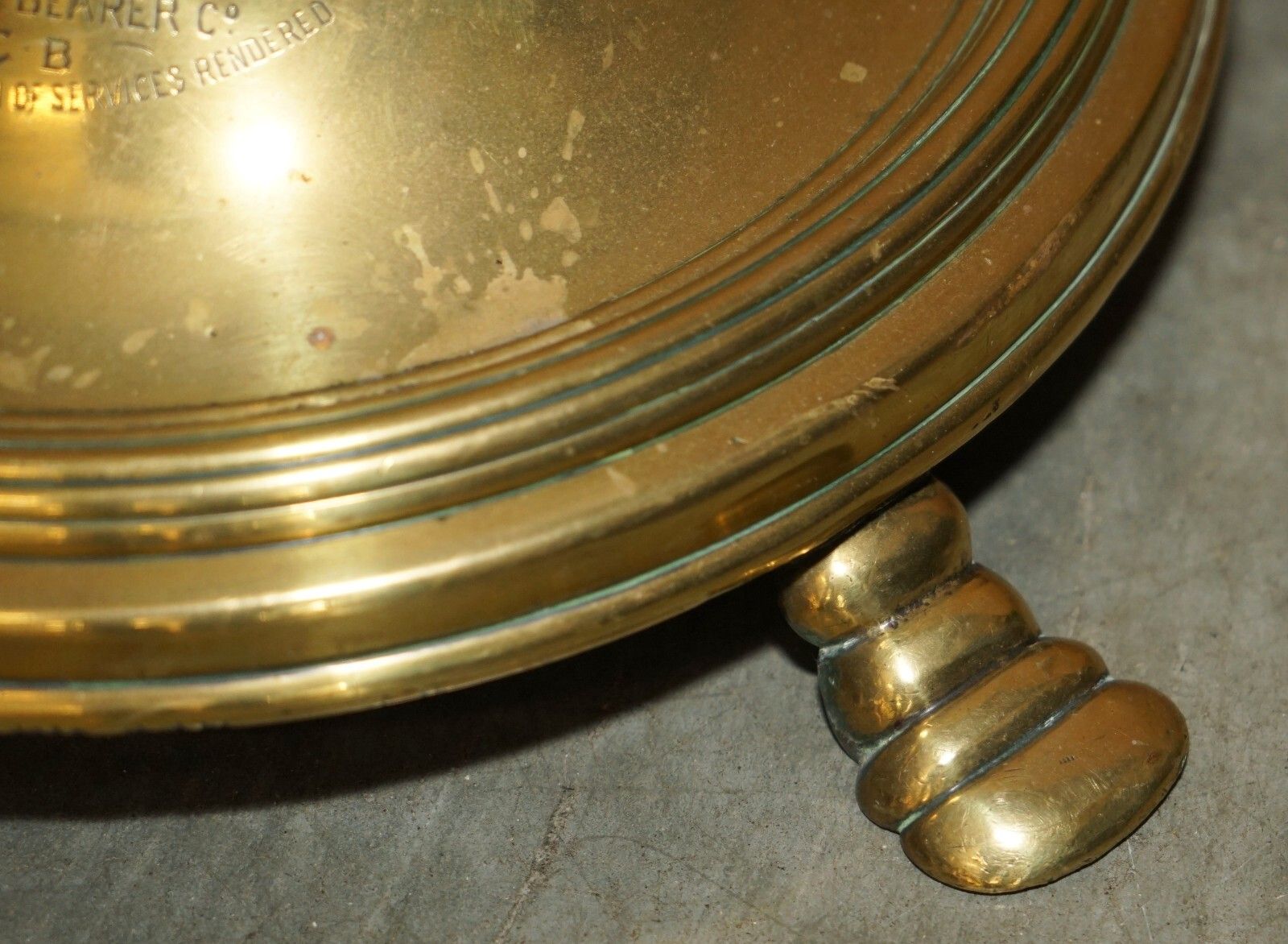 1750.0 Military Interest Antique Victorian Floor Standing Electric Converted Oil Lamp photo