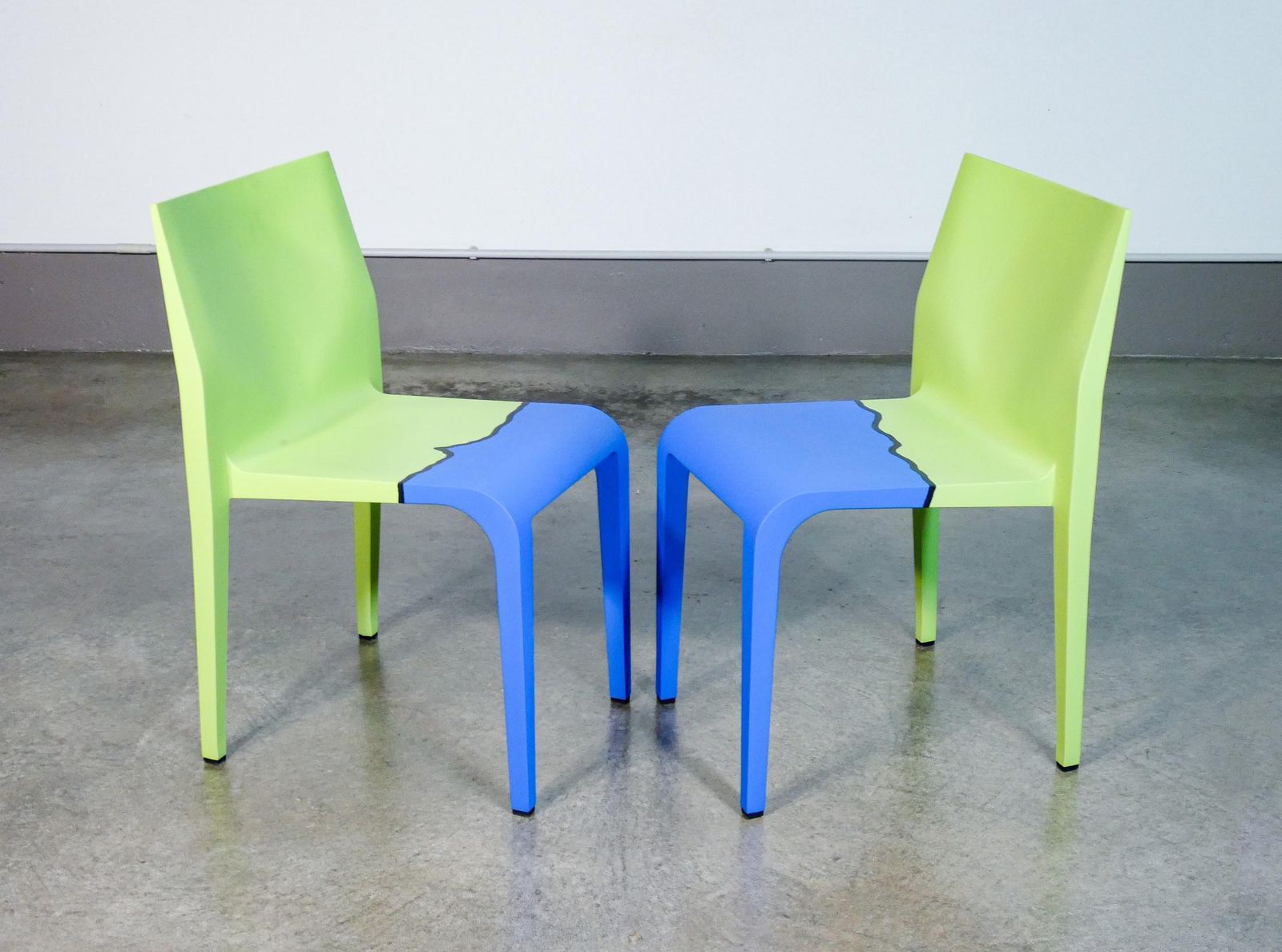 Pair Of Laleggera Chairs, Part Of The Work "Mezzoterra Mezzomare" By Pistoletto photo 2557.0