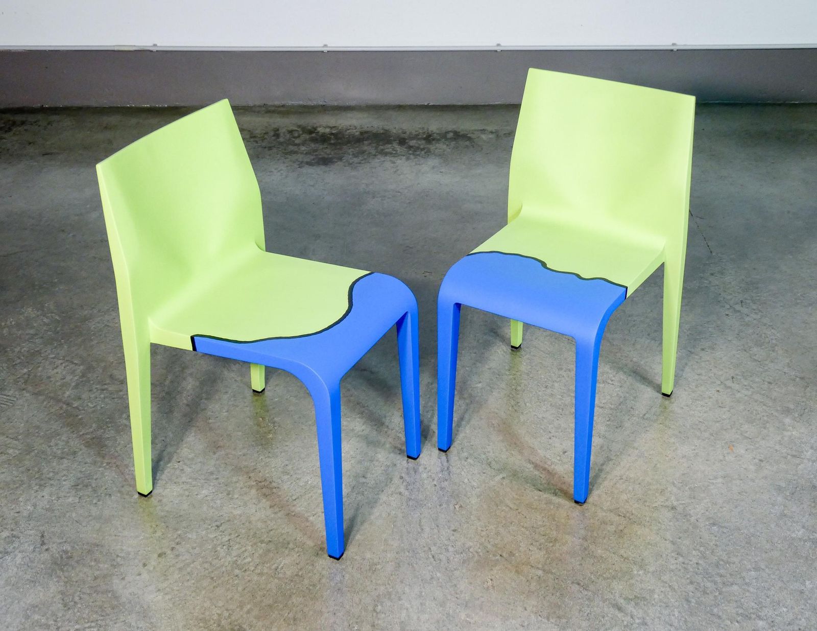 Pair Of Laleggera Chairs, Part Of The Work "Mezzoterra Mezzomare" By Pistoletto photo furniture