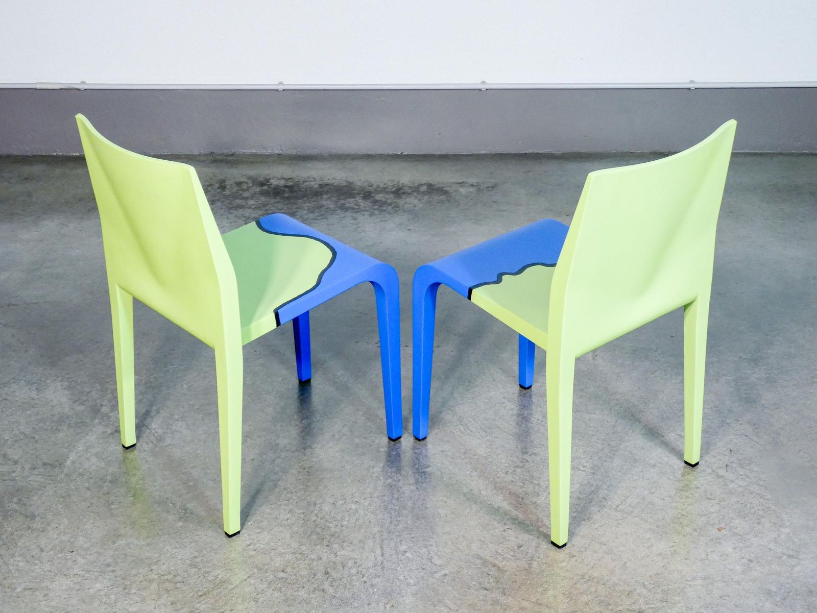 Pair Of Laleggera Chairs, Part Of The Work "Mezzoterra Mezzomare" By Pistoletto photo vinterior