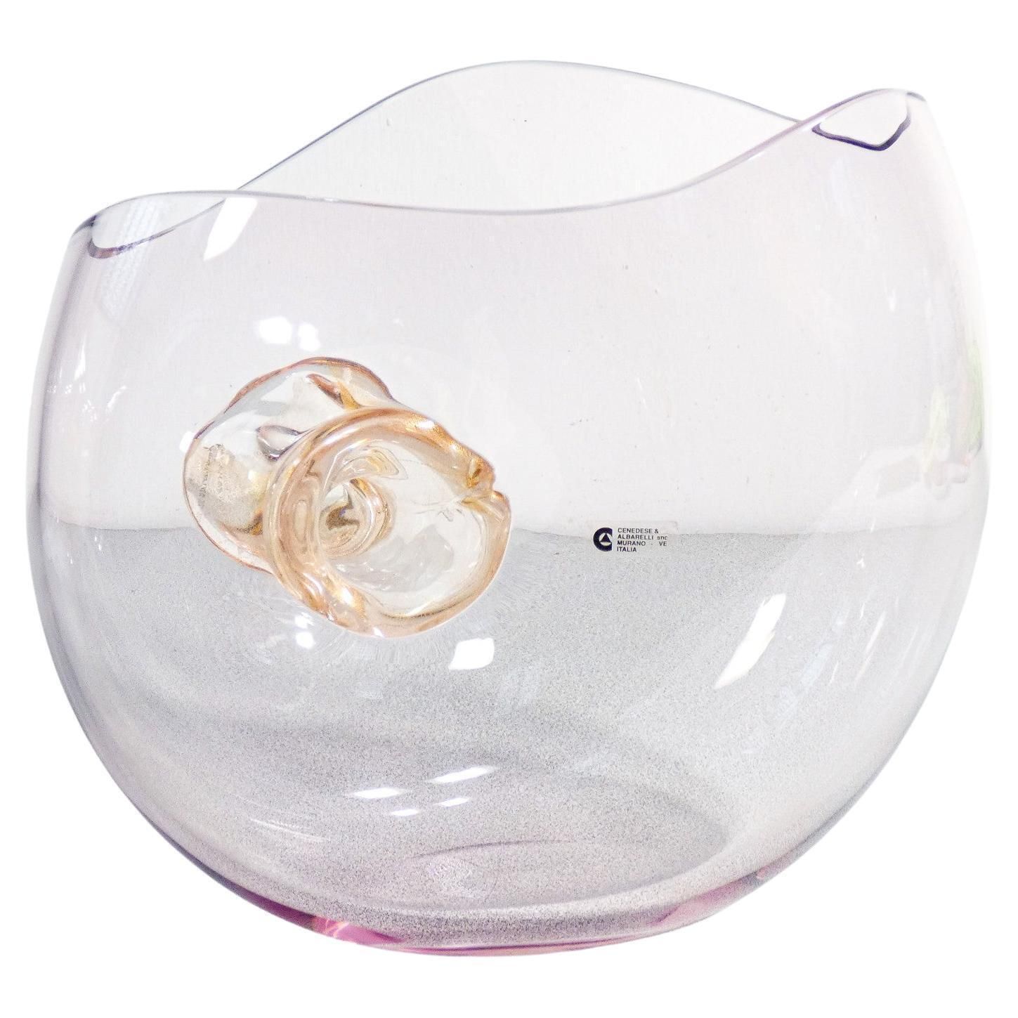 Blown Glass Vase, Design Gino Cenedese & Maurizio Albarelli. Murano, 1960s