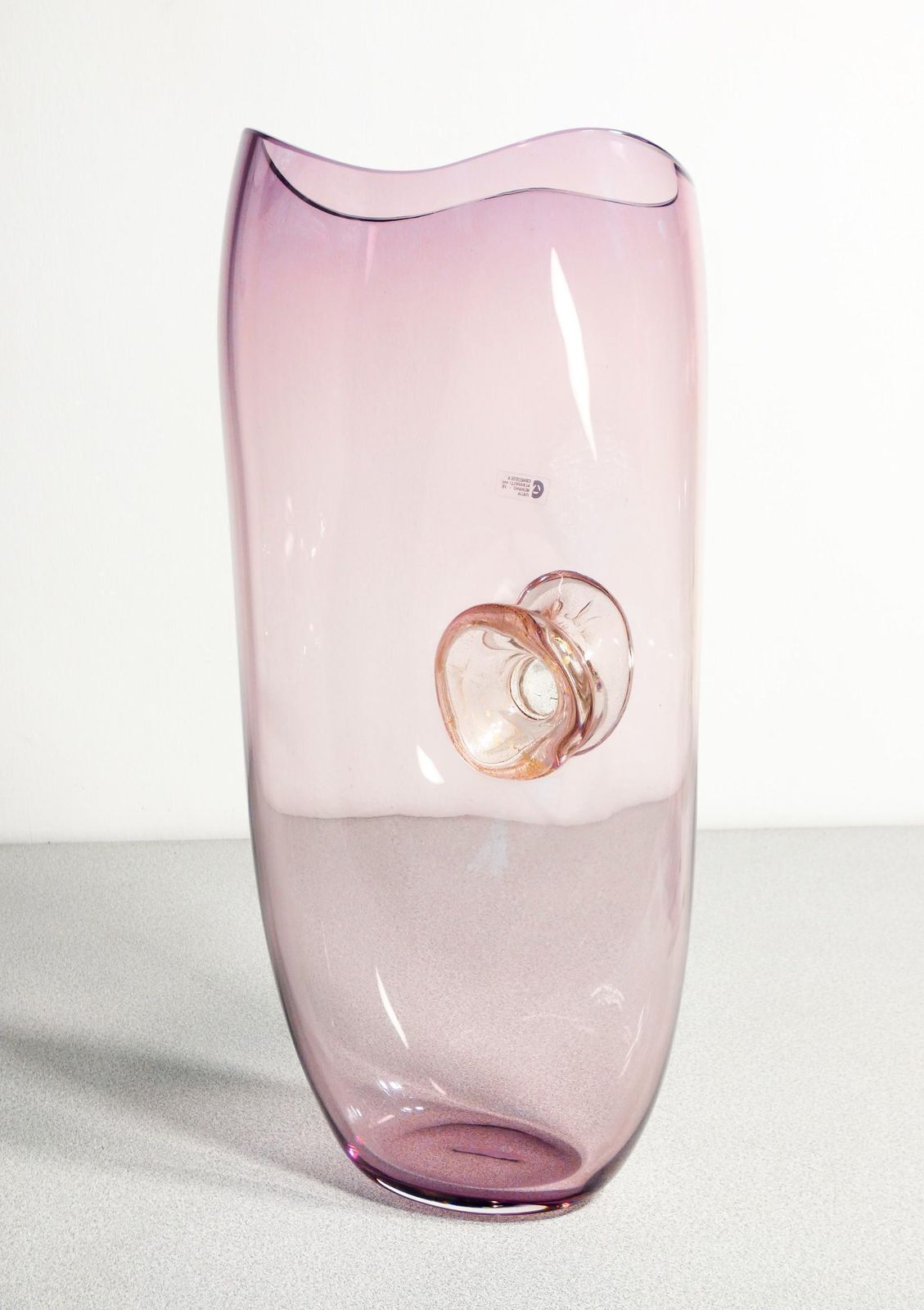 Blown Glass Vase, Design Gino Cenedese & Maurizio Albarelli. Murano, 1960s photo vinterior