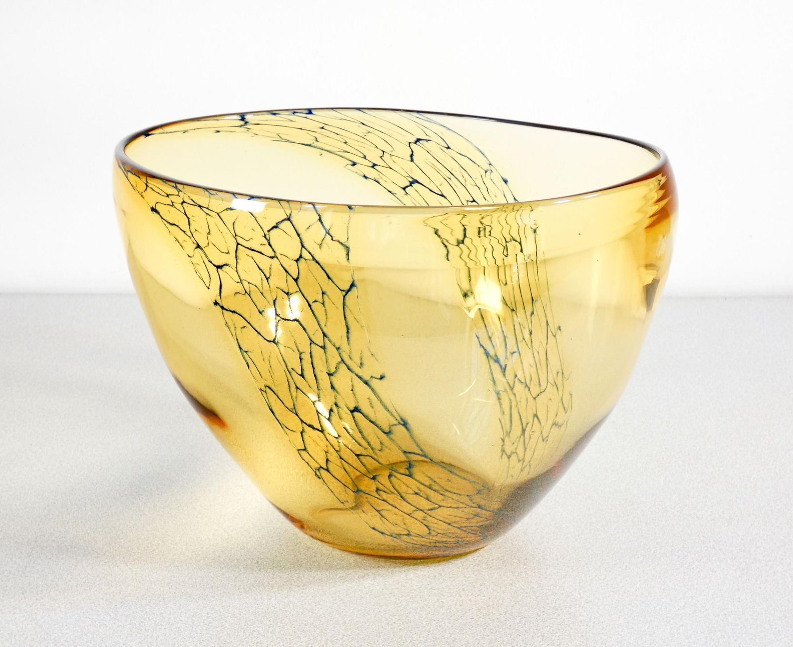 Large Vase, Cup Signed Seguso Vetri D'arte In Blown Glass. Anni 60 photo Home Decor