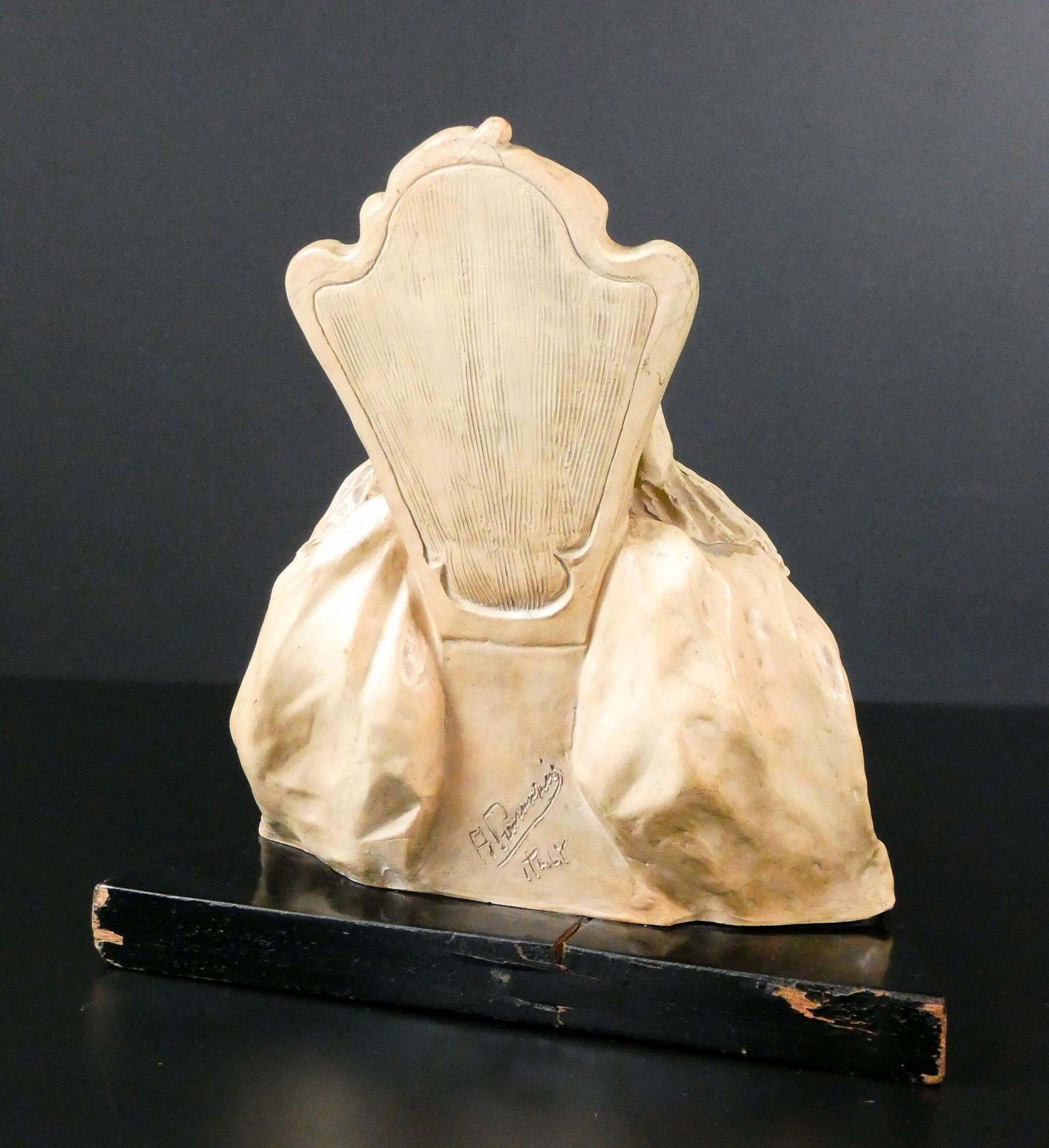 Terracotta Sculpture By Arturo Pannunzio, Sleeping Lady, Italy, 1940 photo vintage