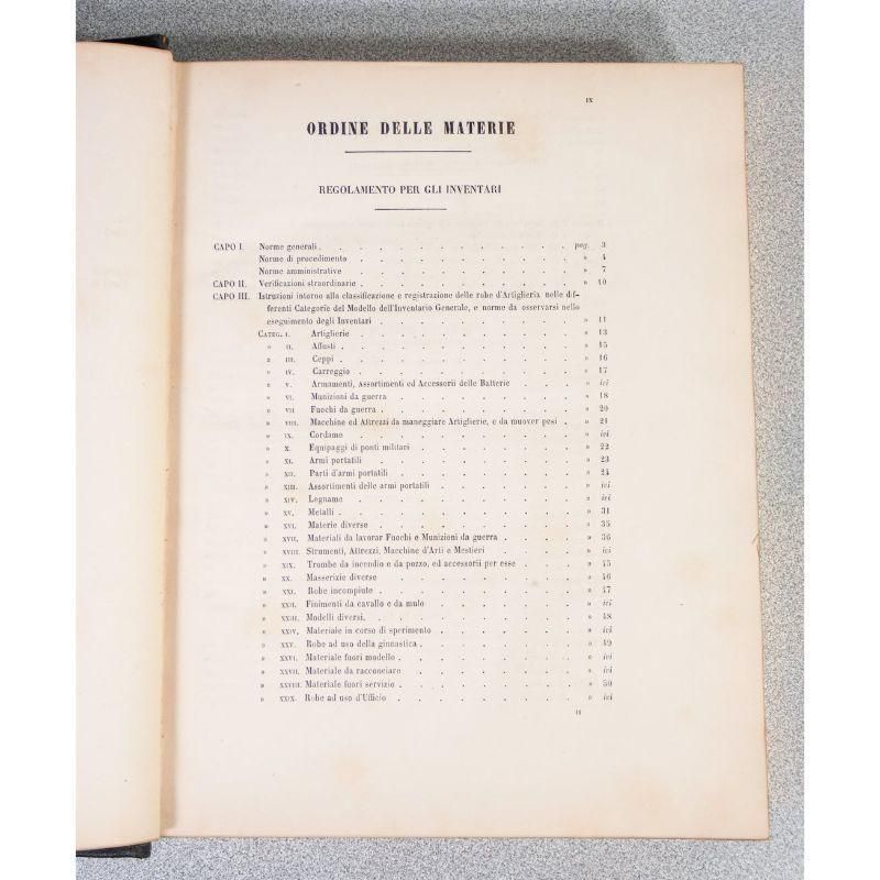 photo furniture Regulations For Artillery Inventories, Turin 1848