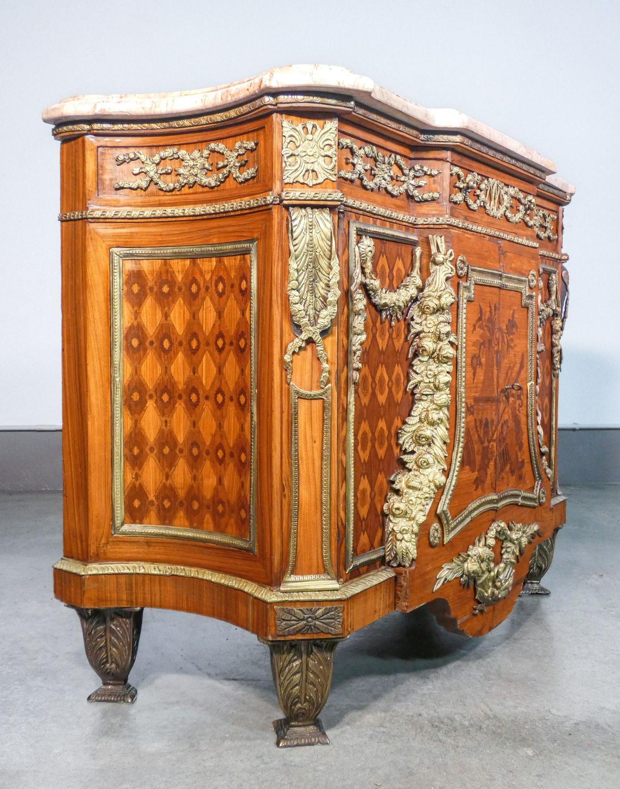 photo for sale Commode In Louis XV Style, Original Model By Jean Riesner. Early 20th C
