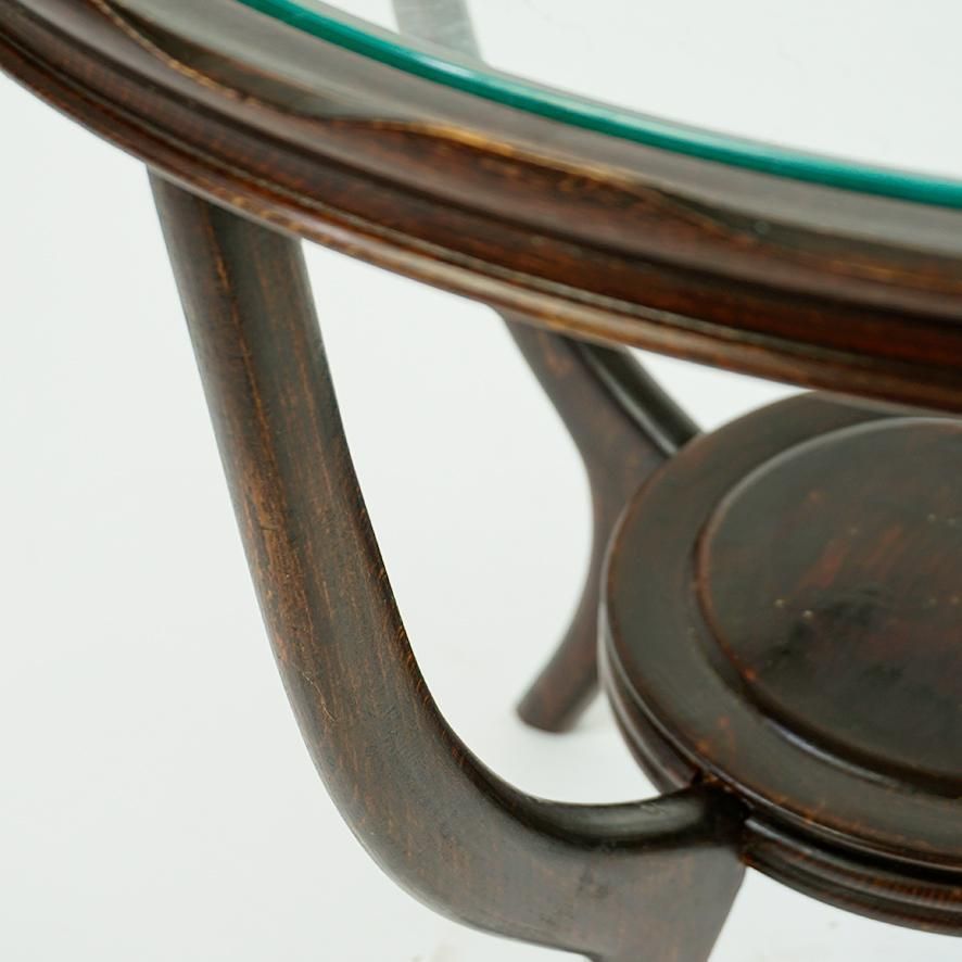 Circular Italian Mid Century Glass Top Coffee Table Attr. To Carlo Di Carli photo buy
