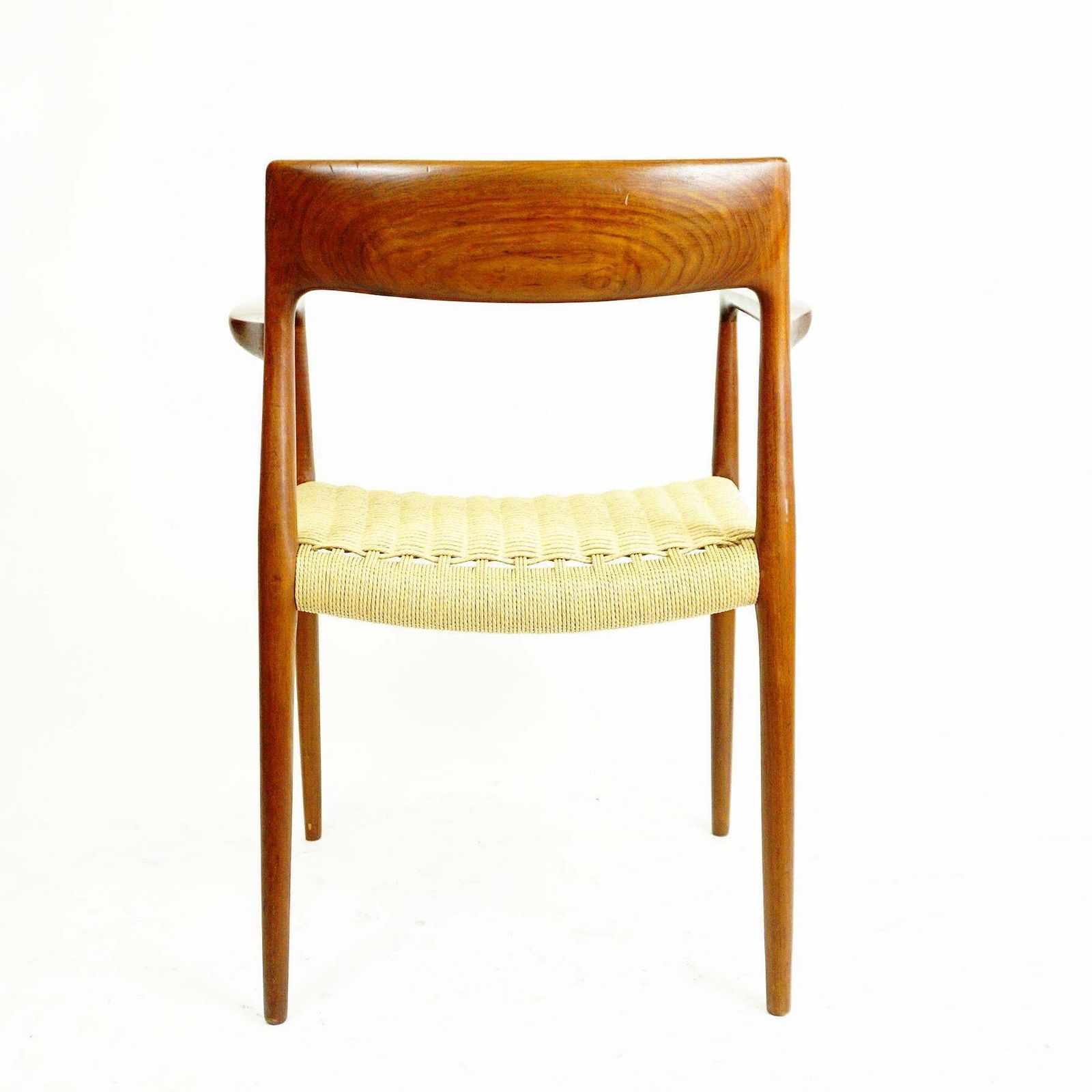 photo furniture Scandinavian Modern Mod. 57 Teak And Papercord Armchair By Niels Otto Moller