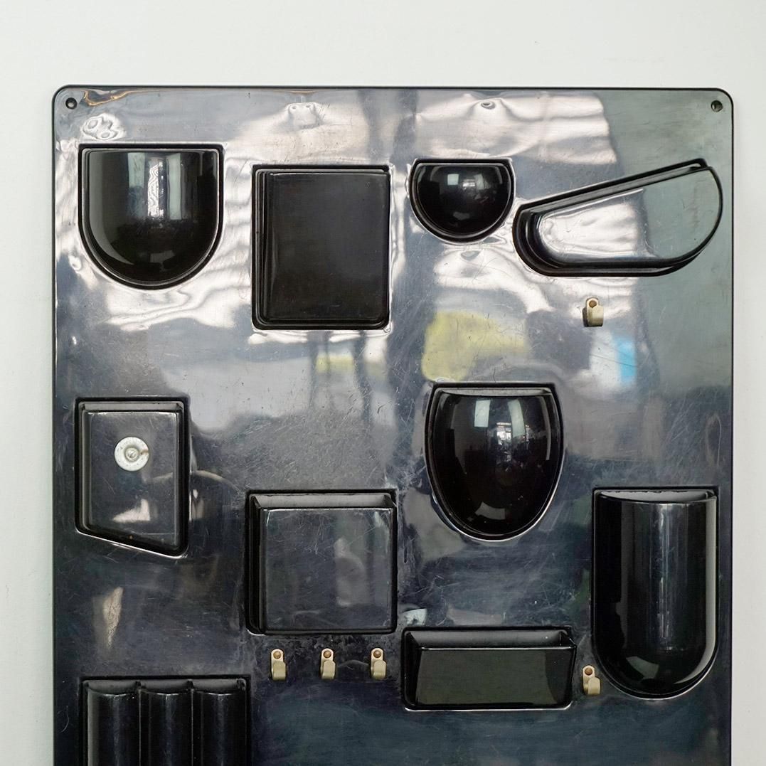 Black Utensilo II Wall Organizer By Dorothee Maurer Becker, Germany 1970s photo for sale