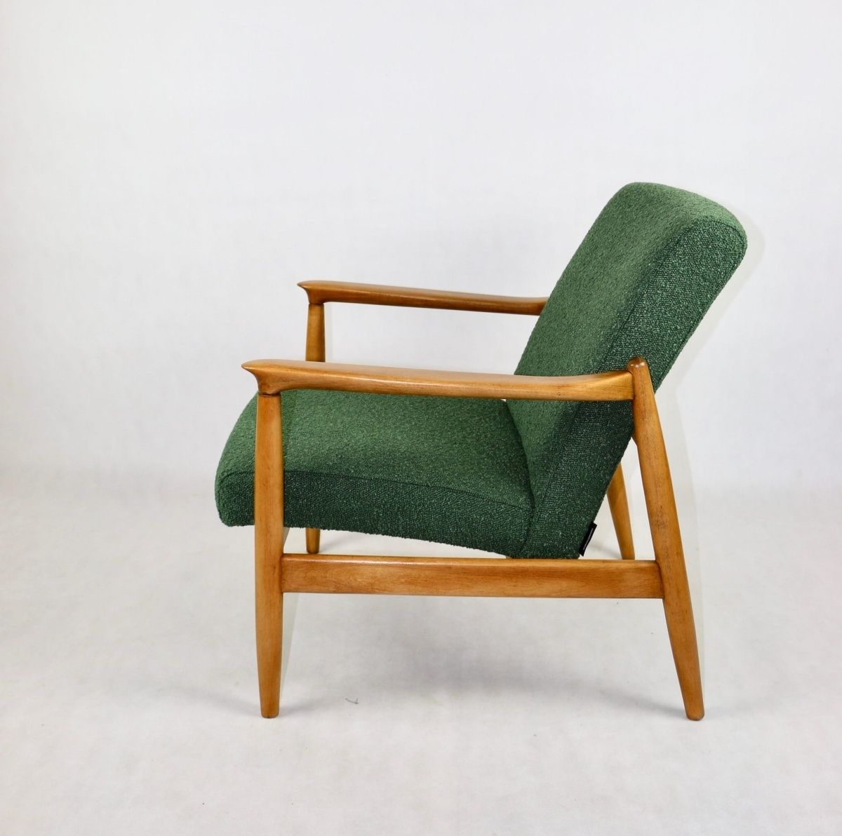Gfm 64 Armchair, Designed By Edmund Homa From The 70s, Green Boucle photo 520.0