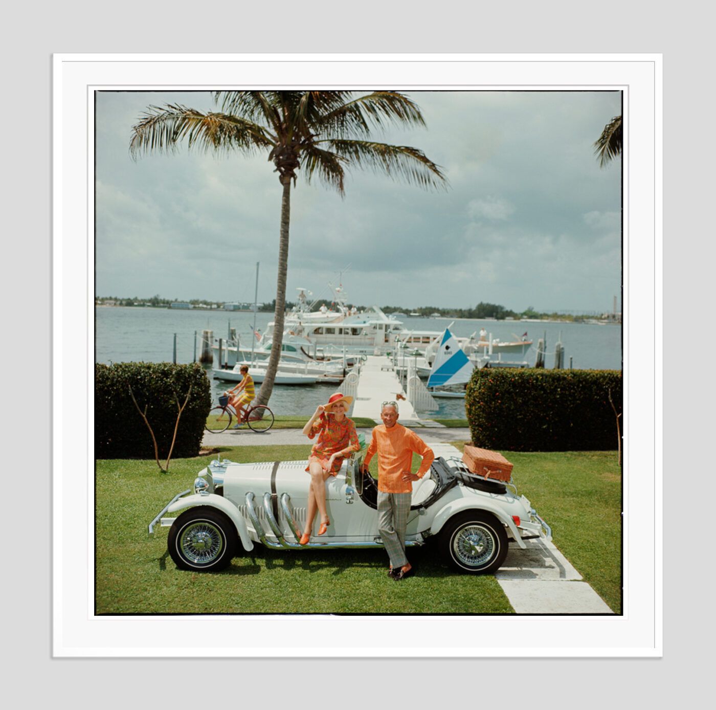 Slim Aarons 'Klosters' Framed White photo furniture