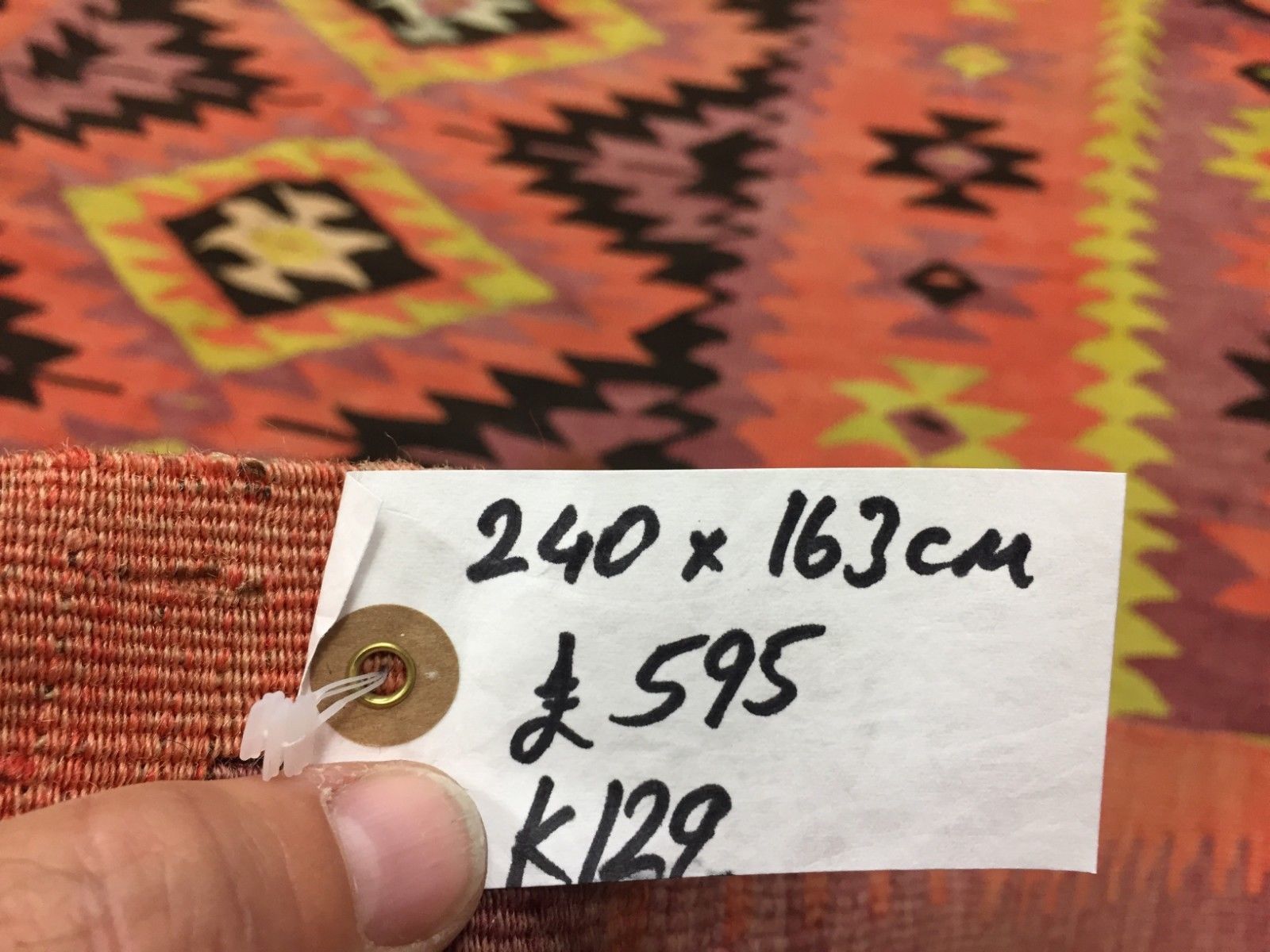 photo furniture Old Turkish Kilim Kelim, 240x163cm Country House Boho Vintage Rustic Antique