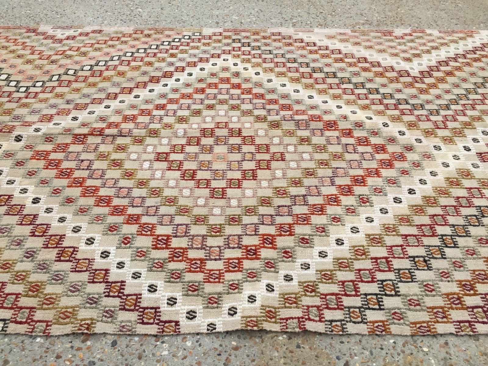 Vintage Turkish Kilim Kelim Rug 313x108cm Shabby Chic Wool, Country Home, Boho photo Textiles