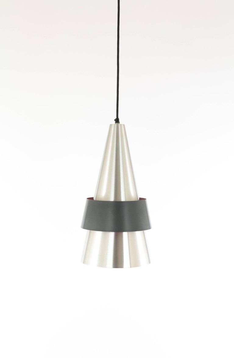 Corona Pendant In Aluminium By Jo Hammerborg For Fog & Mørup, 1960s photo for sale