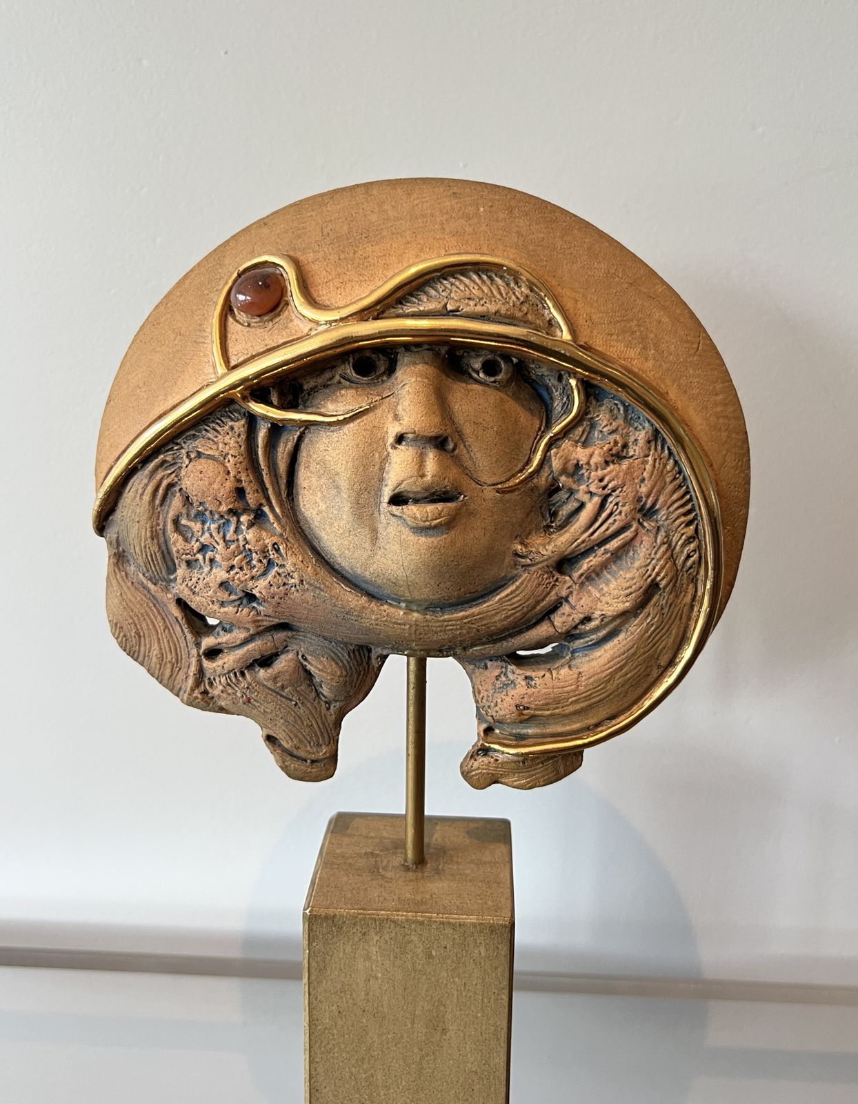 Terracotta Sculpture Signed Jean Claude Vanhaecke photo Art