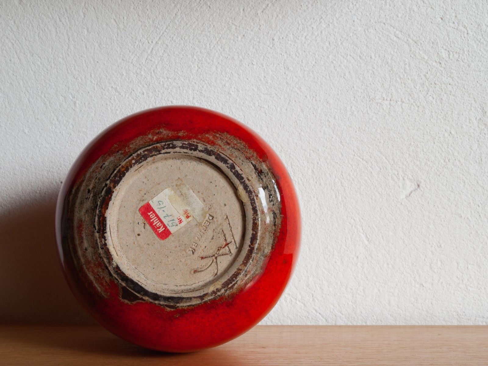 Danish Vase In Ceramic By Niels Kähler For Hak, 1960s photo vintage
