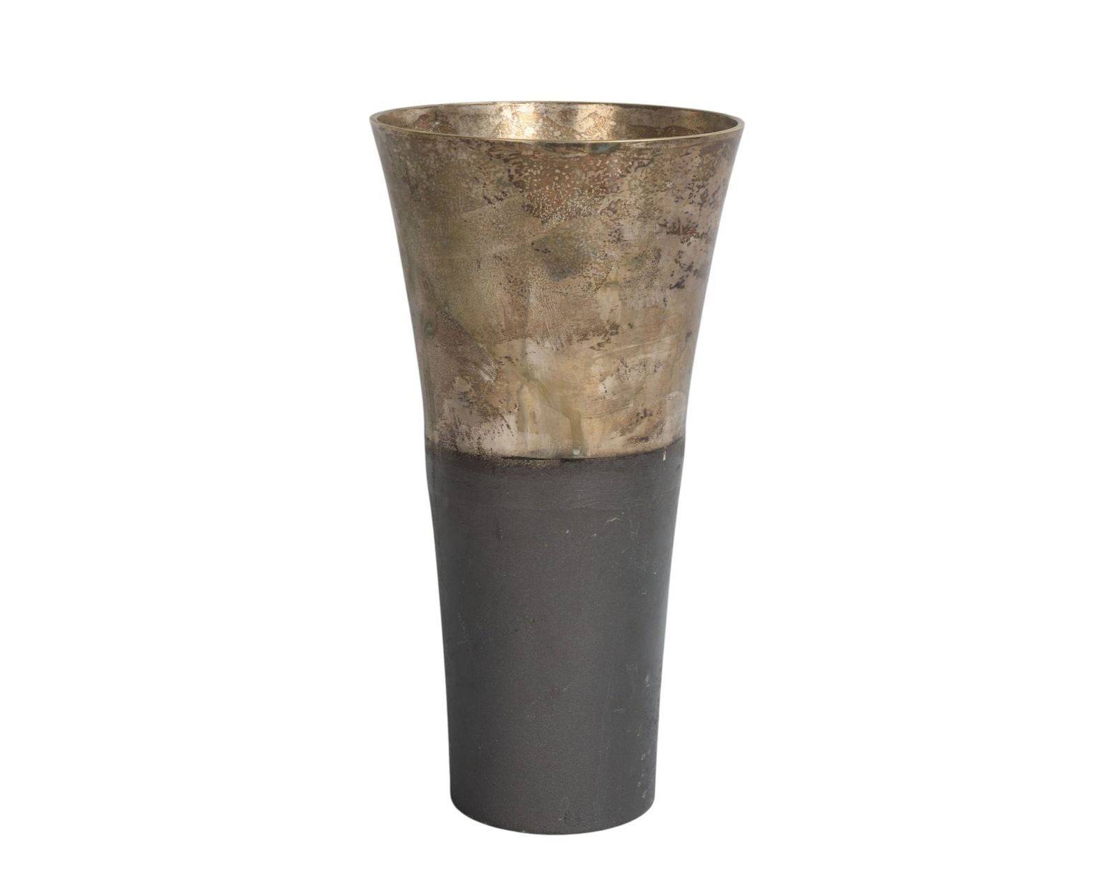 A Mid Century Vintage Terence Conran Contrast Metal Trumpet Vase