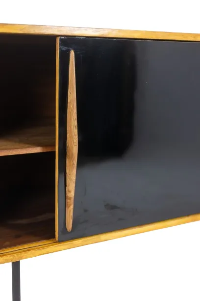 photo buy Low Ash Sideboard With Sliding Doors. 1960s.