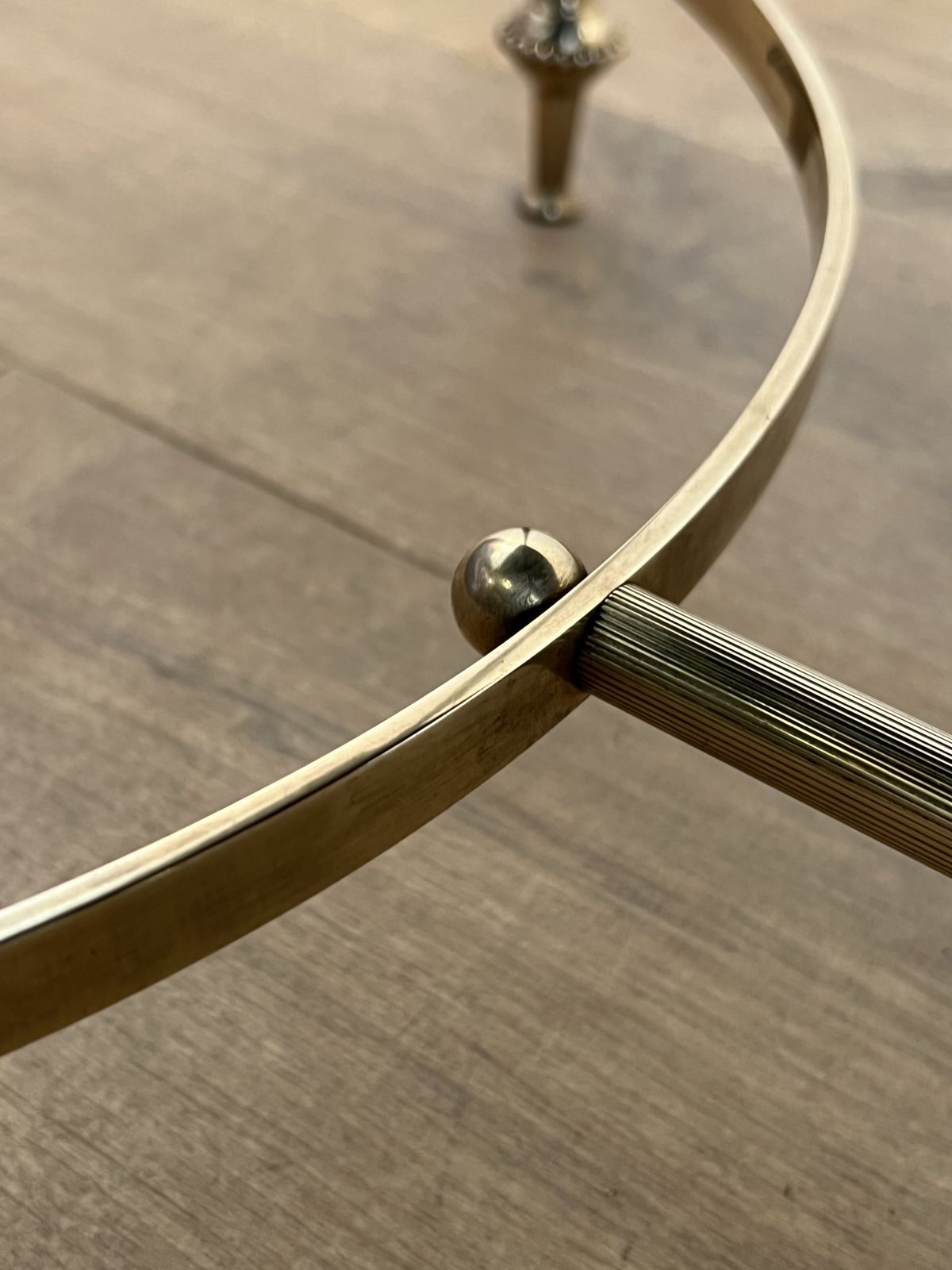 photo buy Brass And Black Lacquered Glass Coffee Table From Maison Jansen