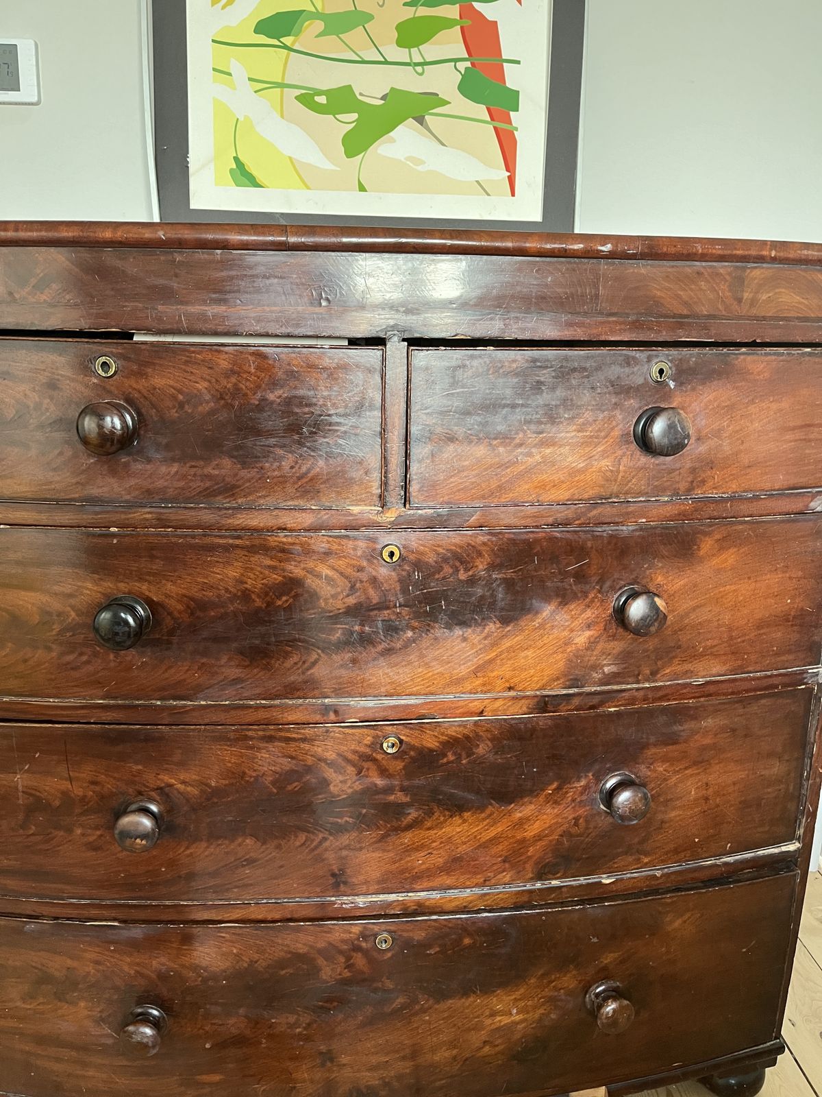 Victorian Bow Front Chest Of Drawers photo Furniture
