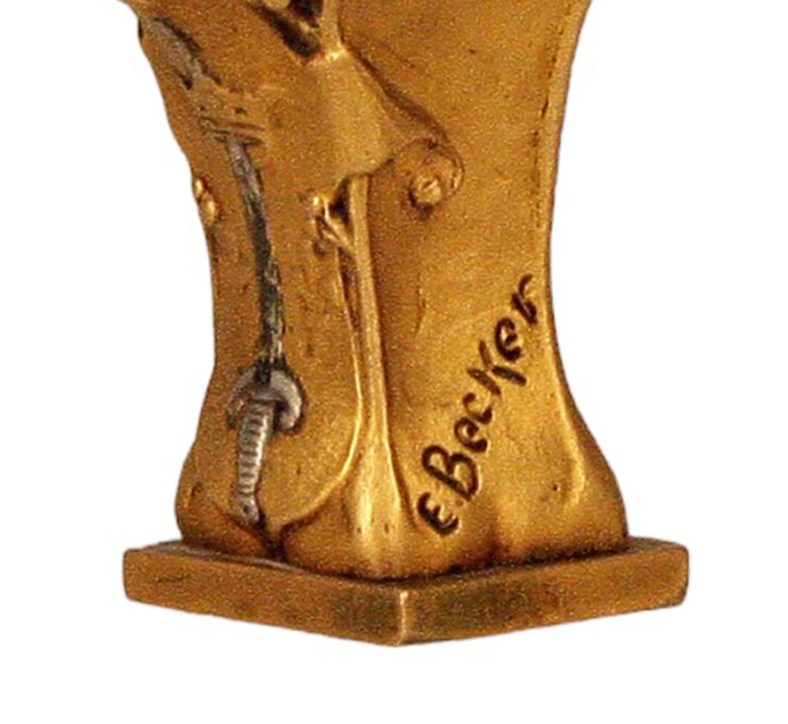 photo furniture Late 19th Century French Bronze Bust Seal Of Jeanne D´Arc Wearing Armor By Edmond Henri Becker