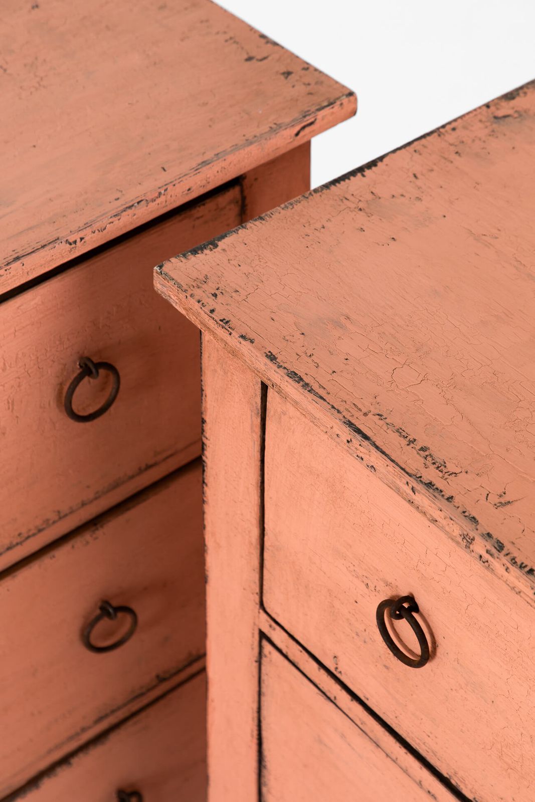 Furniture Pair Of Pink Spanish Chests Of Drawers photo