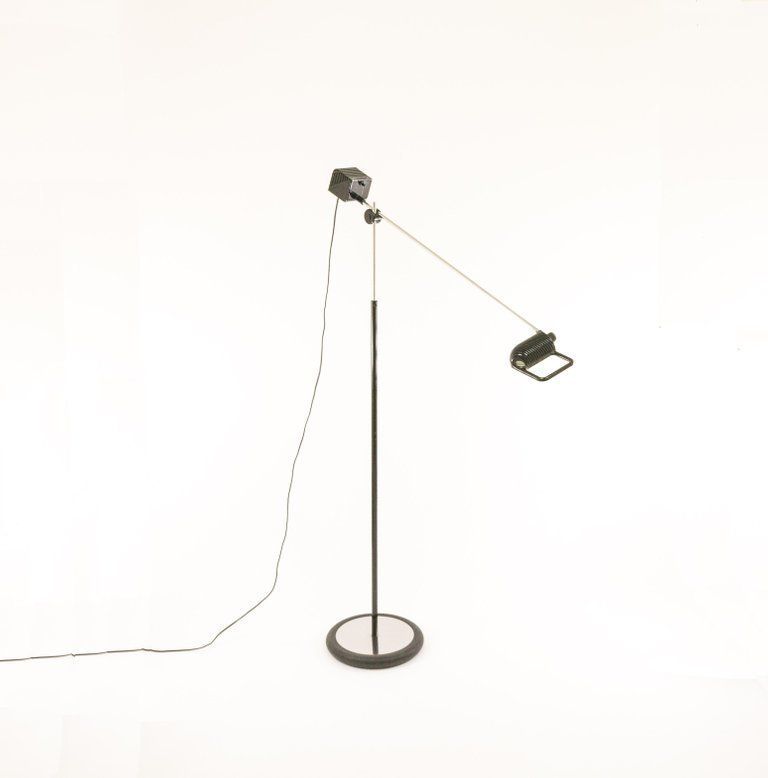 Pair Of Maniglia Floor Lamps By De Pas, D'urbino And Lomazzi For Stilnovo, 1970s photo furniture