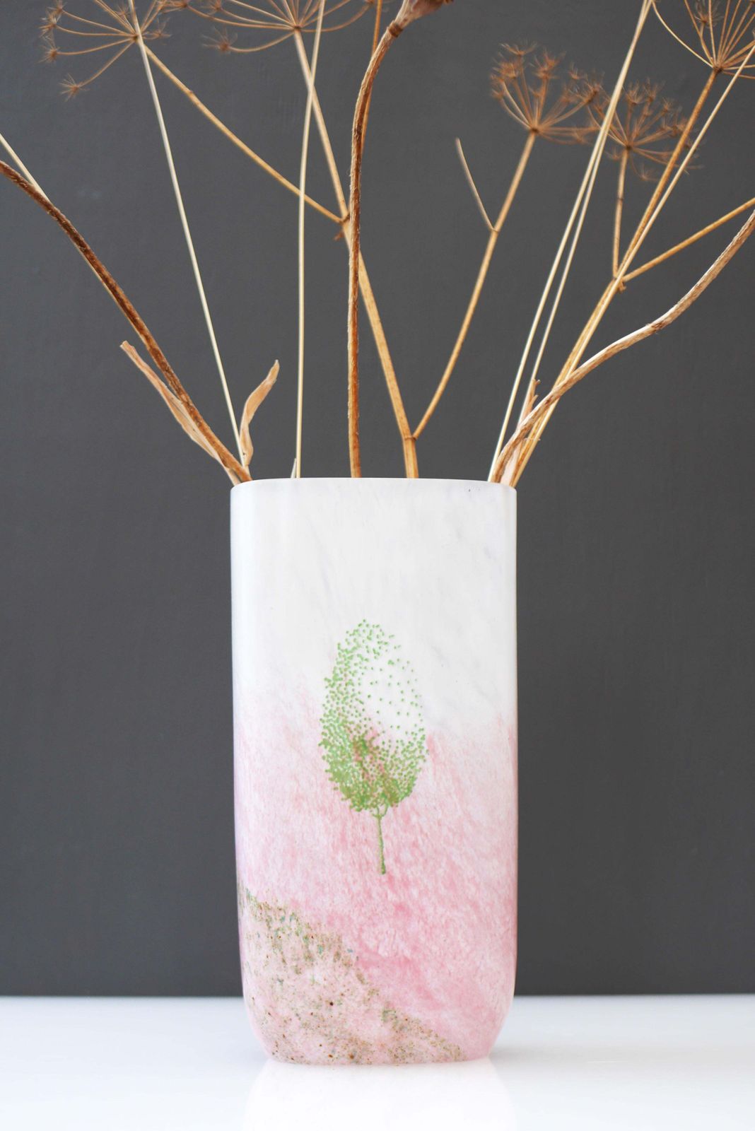Home Decor Scandinavian Glass Art Vase Known As "May" By Kjell Engman For Kosta Boda, 1980s photo