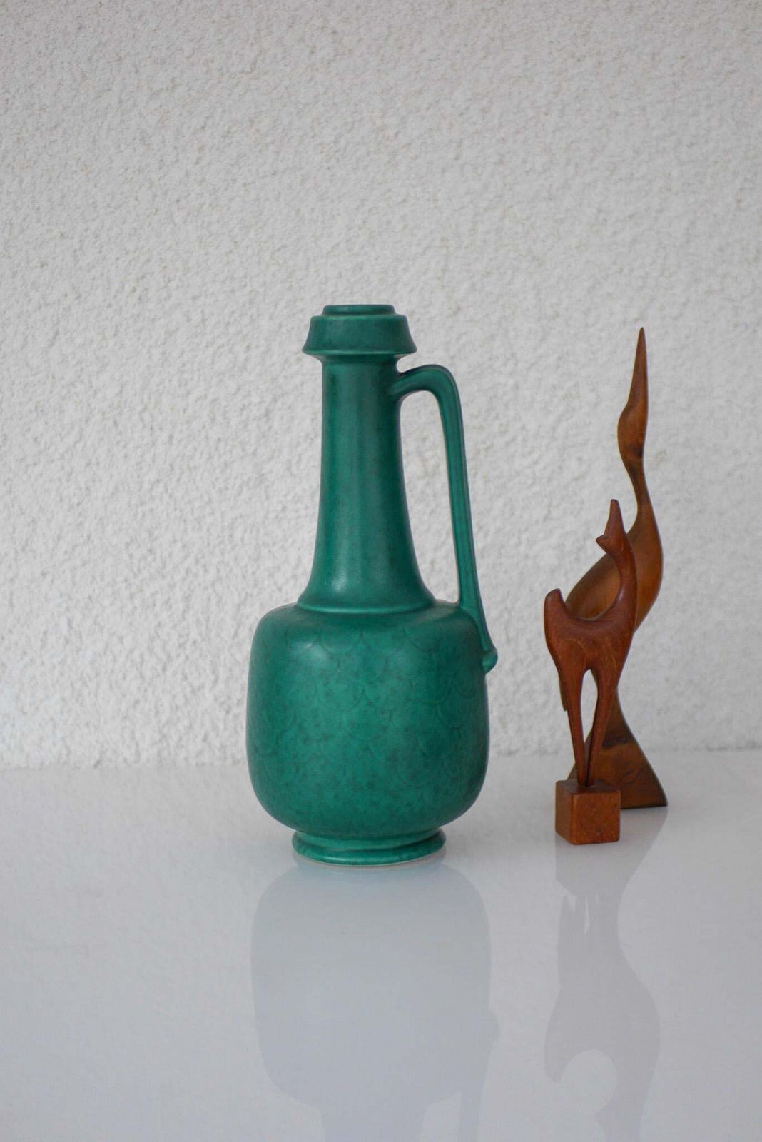 photo vinterior Swedish Grace 1930s Large Art Deco Argenta Vase By Wilhelm Kåge For Gustavsberg