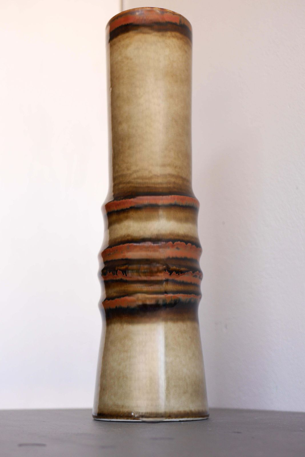 photo furniture A Very Large Mid Century Modern Pottery Vase, "Bamboo", By Alberius, Sweden
