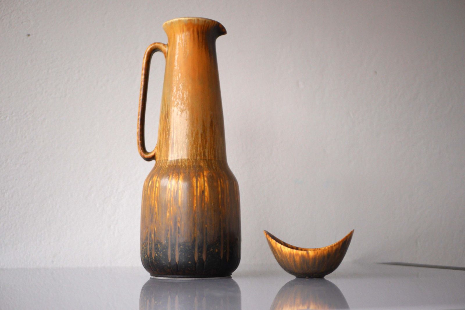 671.0 Gunnar Nylund Pottery Vase Or Jug "Asr" By , Rörstrand, Sweden photo