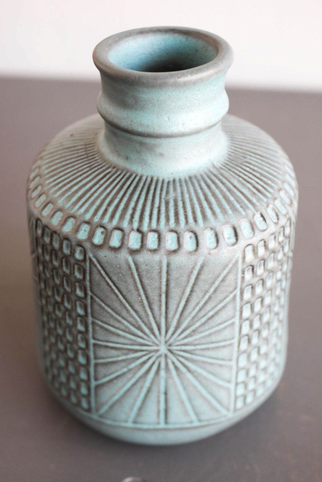 Mid Century Modern Art Vase By Mari Simmulson For Upsala Ekeby, Sweden photo for sale