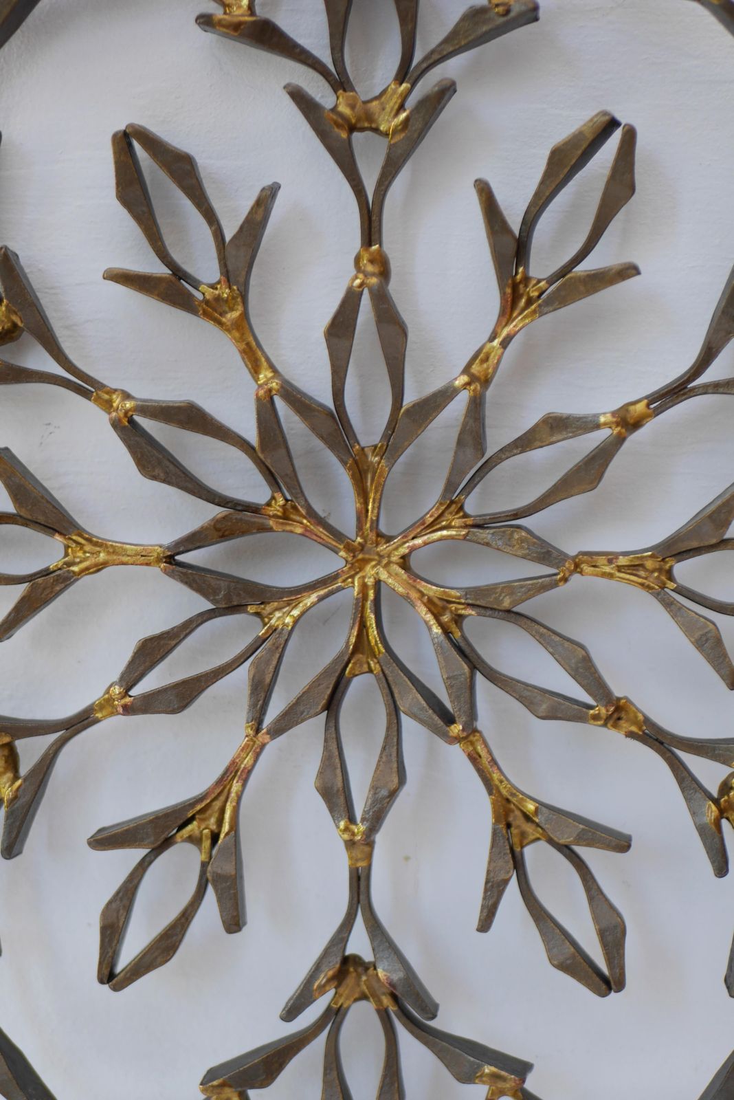 Mid Century Modern Window Decorative Metal Pendant photo for sale