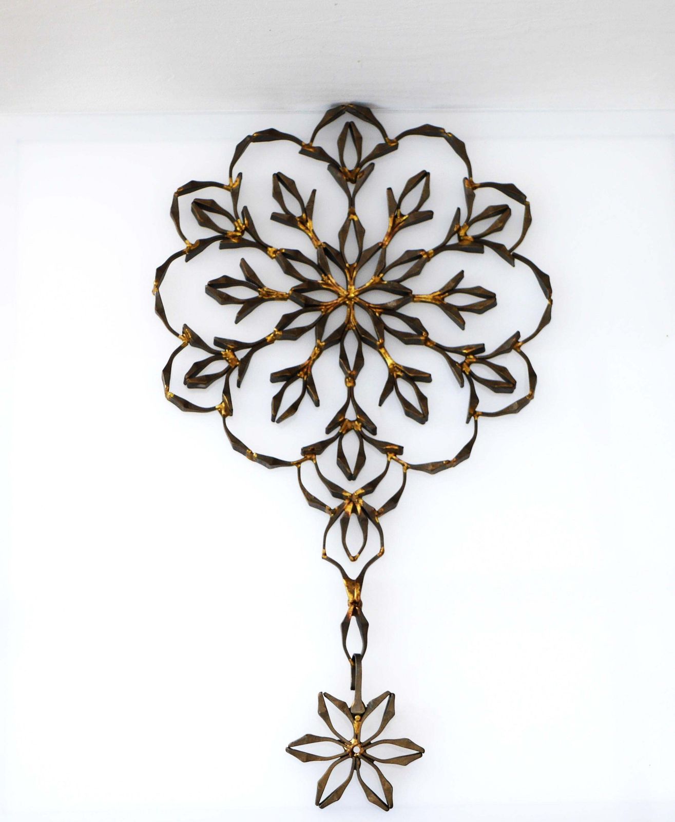 Mid Century Modern Window Decorative Metal Pendant photo 654.0