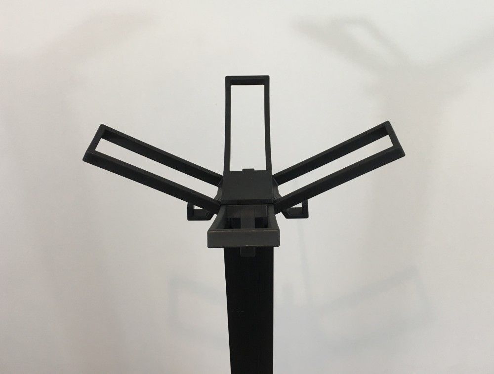 Michele De Lucchi & Tadao Takaichi For Kartell. Black Plastic Coat Stand "Segmenti". Italy. 1989 photo buy