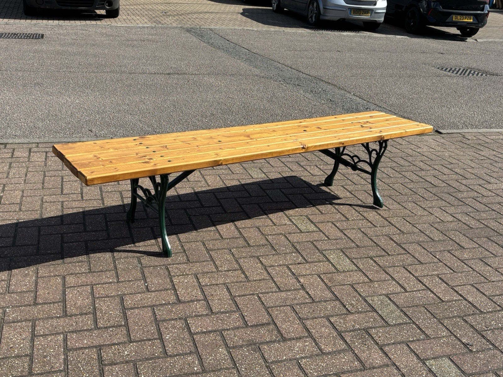 Cast Iron And Wooden Garden Bench photo furniture