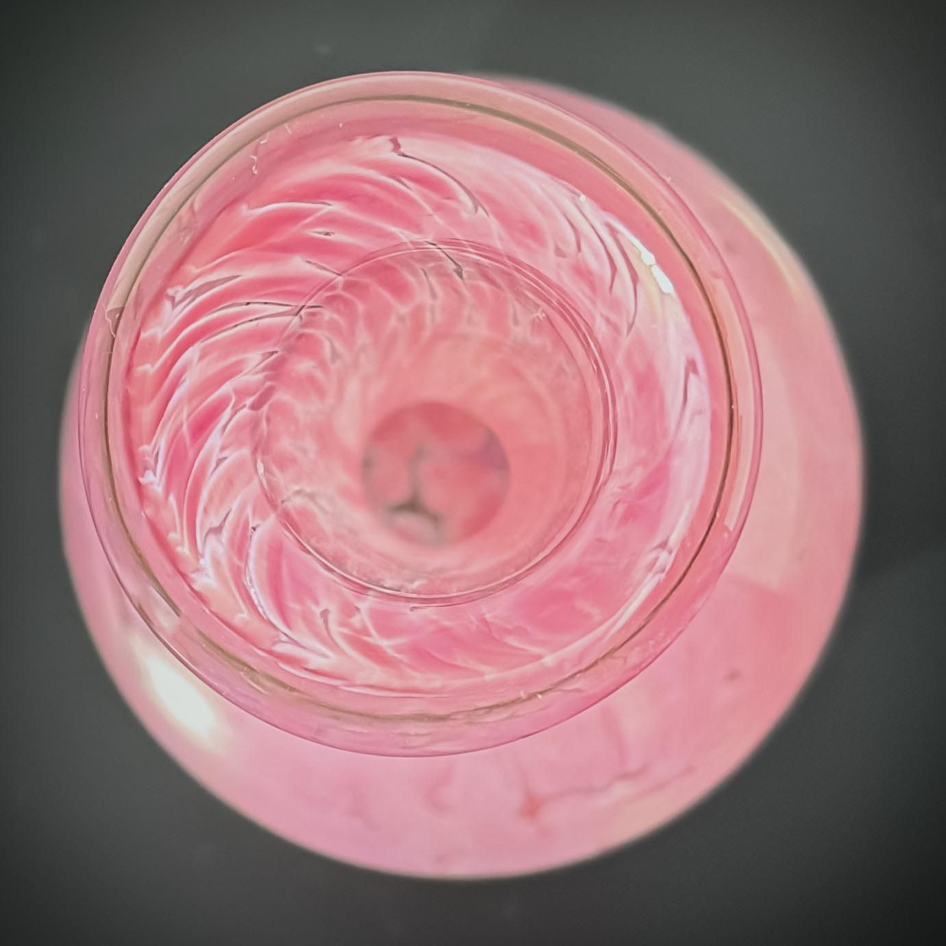 1980s Pink Glass Bud Vase By Mdina photo 120.0
