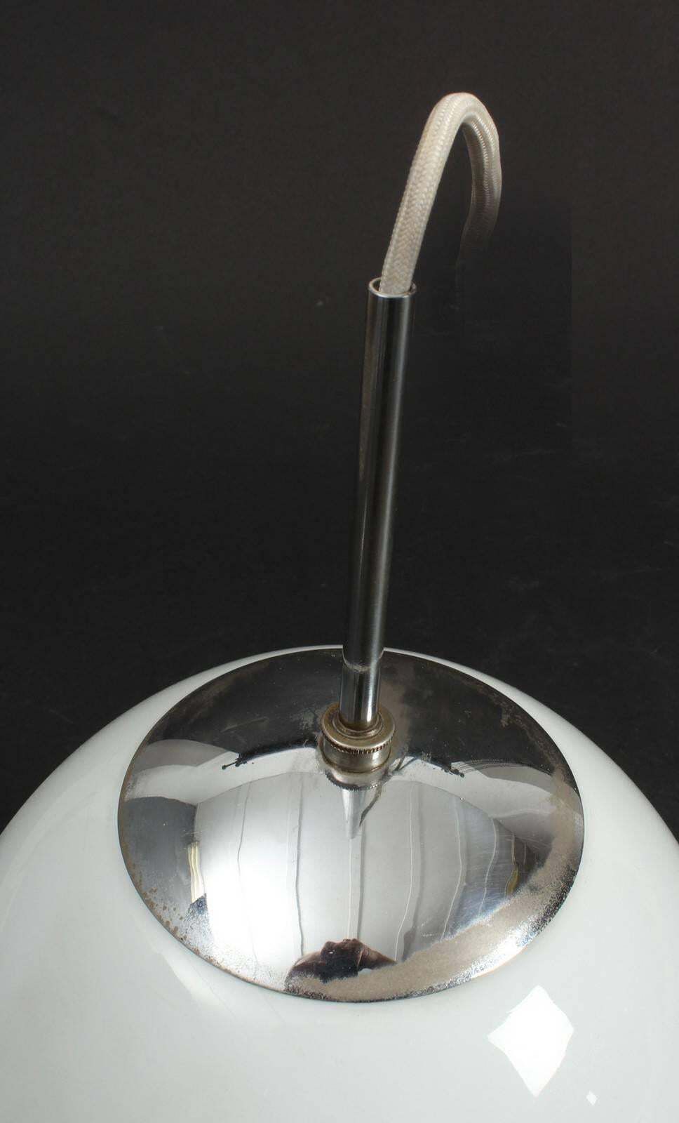 Opaline Glass Pendant By Louis Poulsen "Bell Lamp" photo for sale
