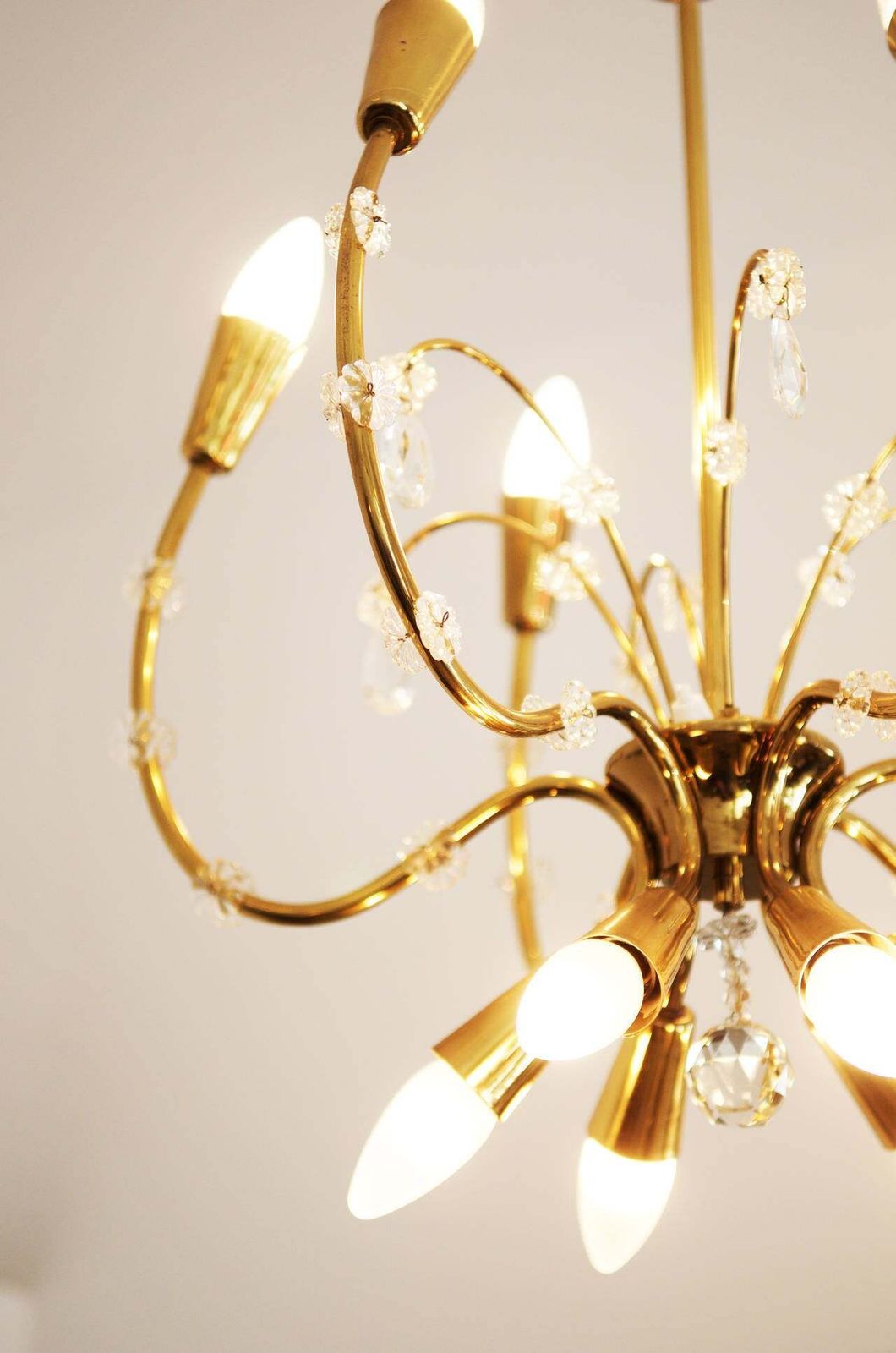Brass Chandelier By Rupert Nikoll photo Lighting