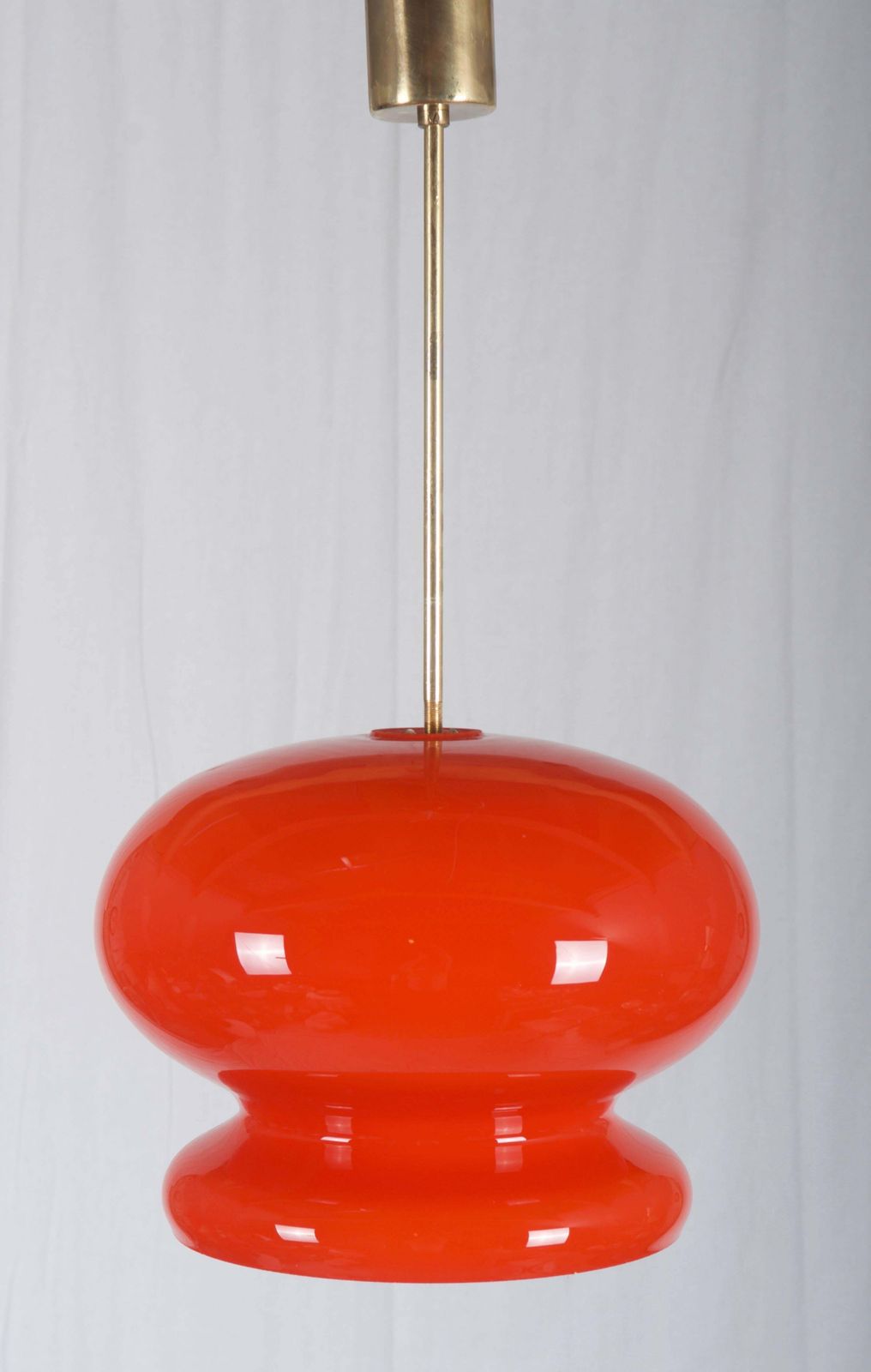 Grote Mid Century Glazen Hanglamp photo Verlichting
