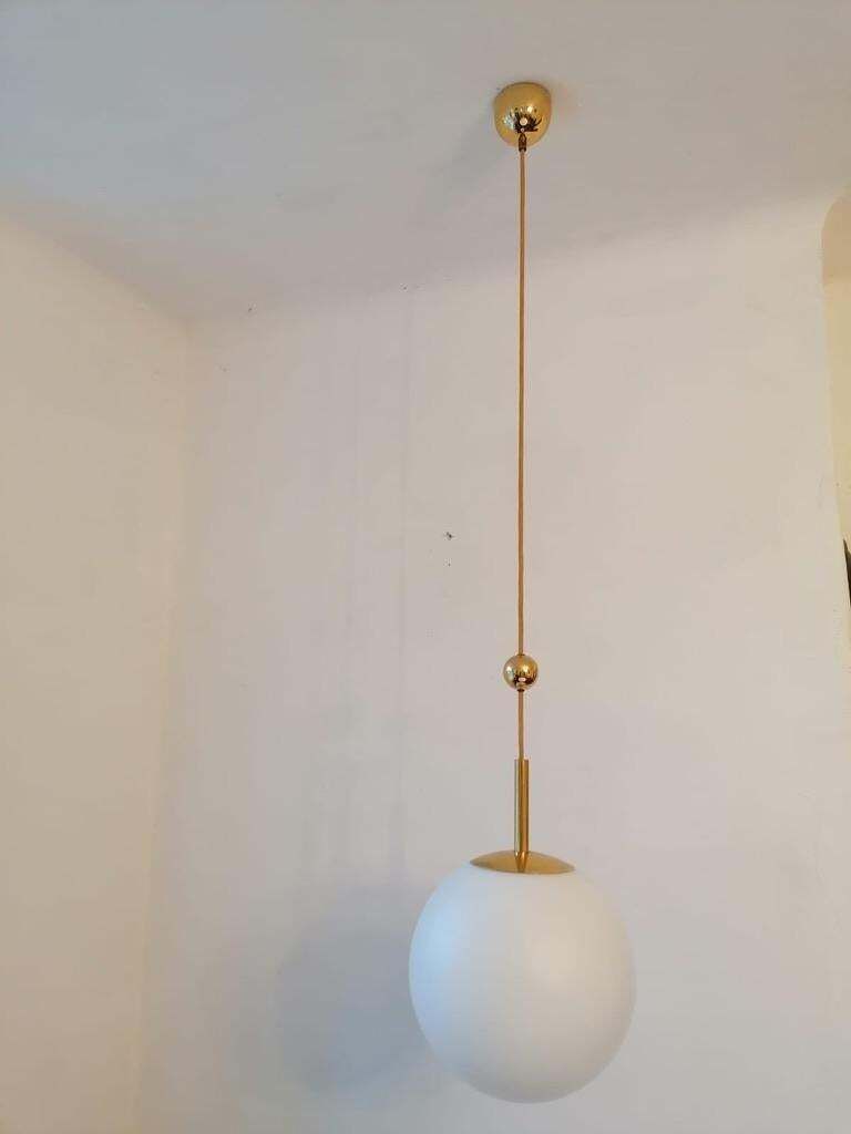 Art Deco Opaline Glass Ball Pendants photo furniture